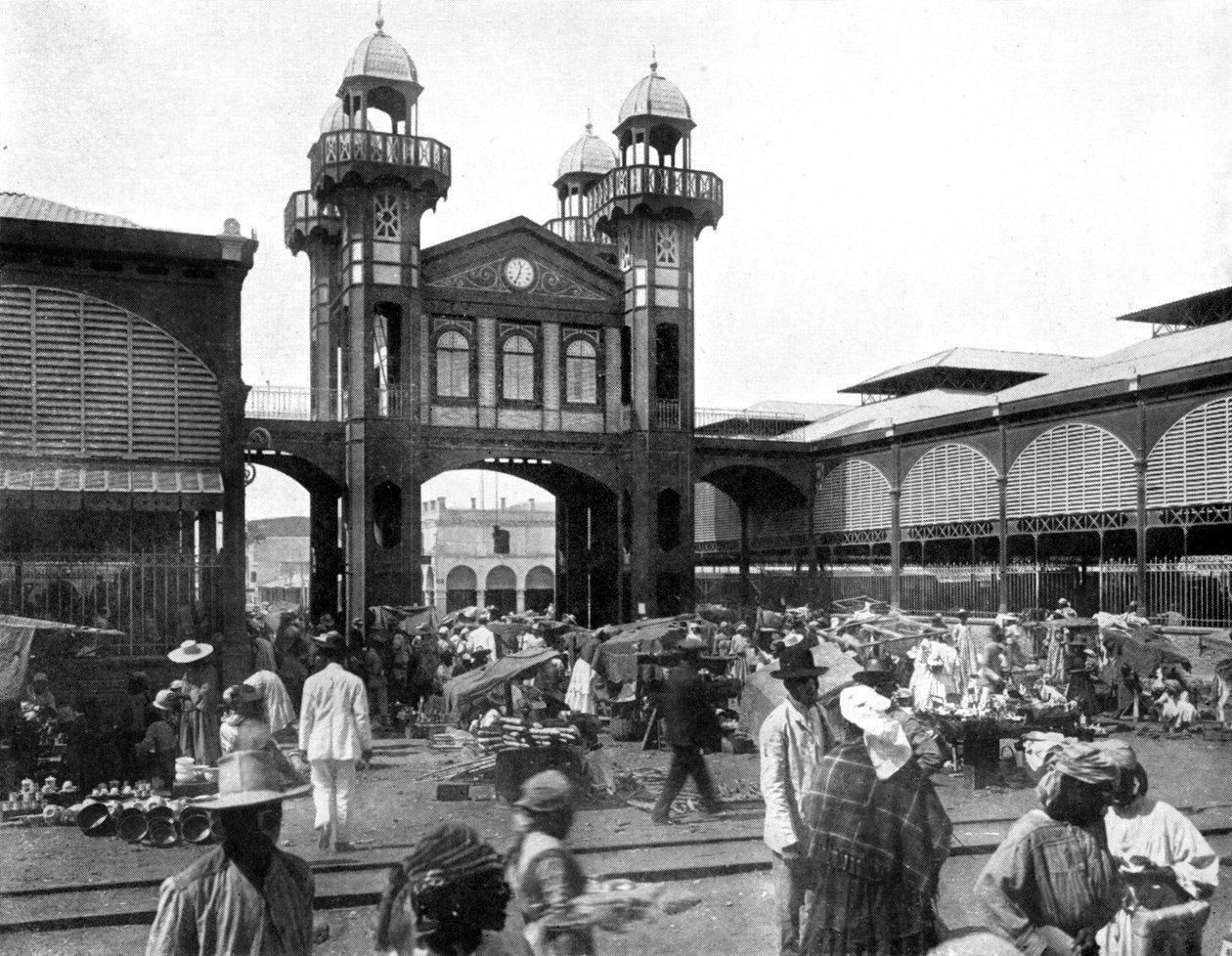 Markedspladsen, Port-au-Prince, Haiti, 1926 af Unbekannt