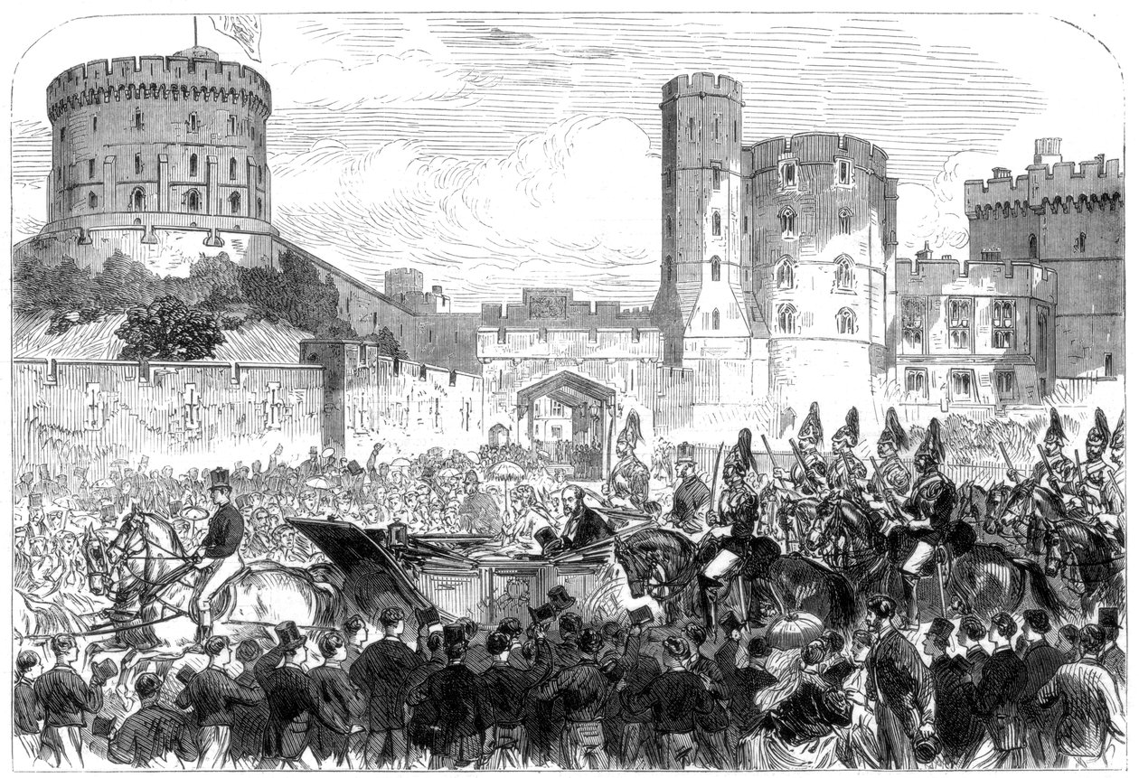 Prinsesse Helenas ægteskab, Windsor Castle, 1866 af Unbekannt