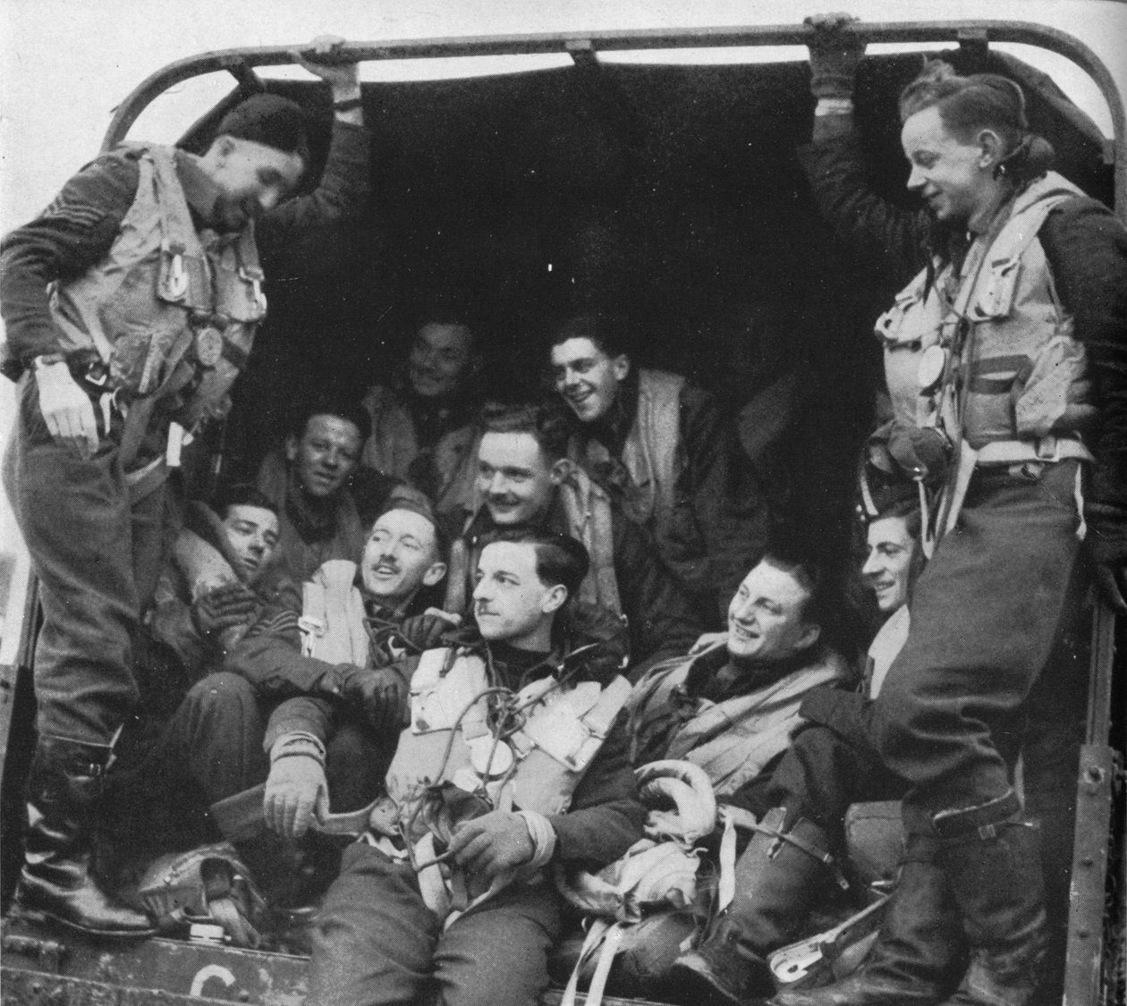 Mændene og flyet, c1940 1943 af Unbekannt