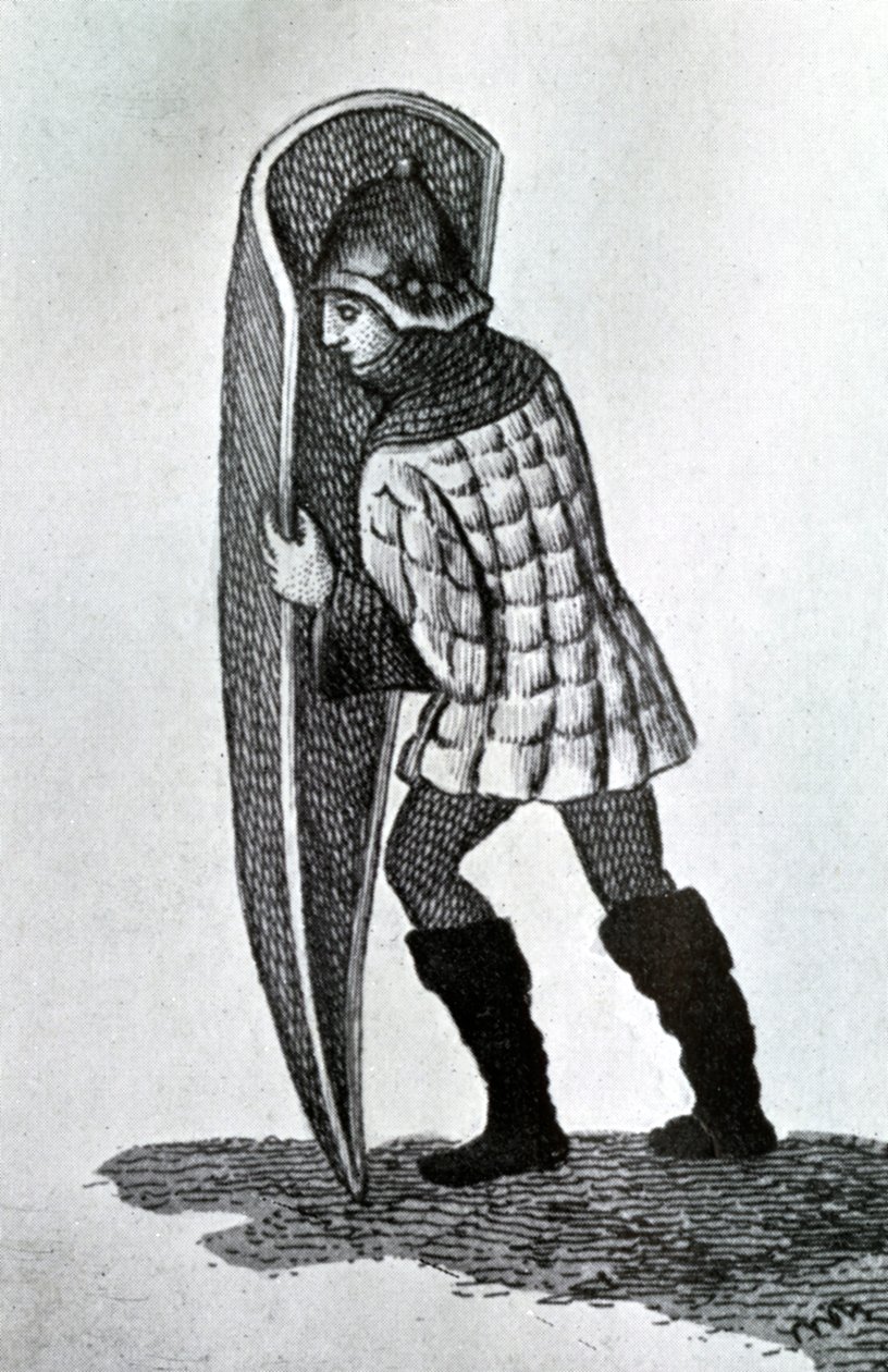 Det militære pourpoint, 1400-tallet, 1910 af Unbekannt
