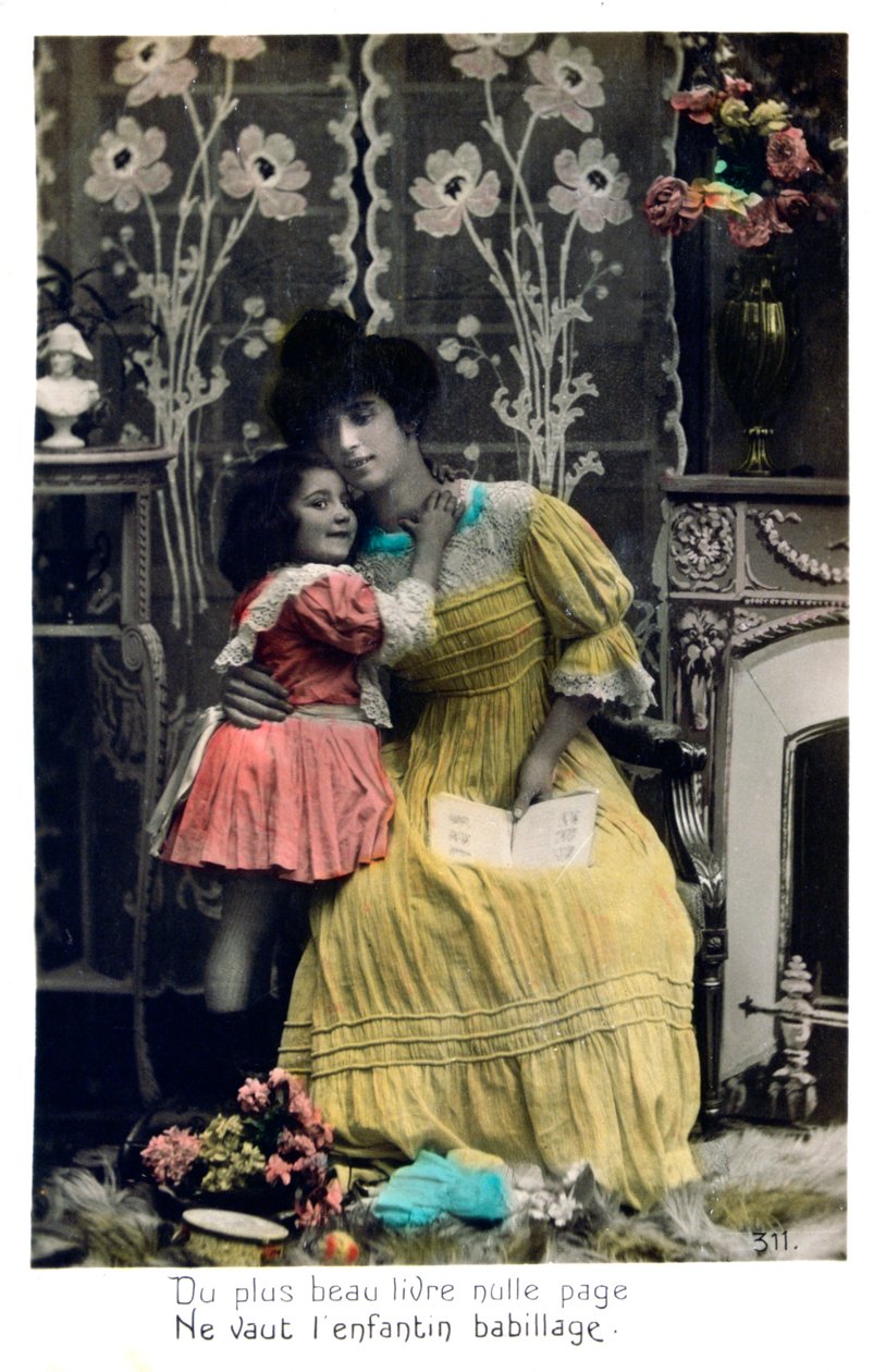 Den smukkere bog, fransk postkort, c1900 af Unbekannt
