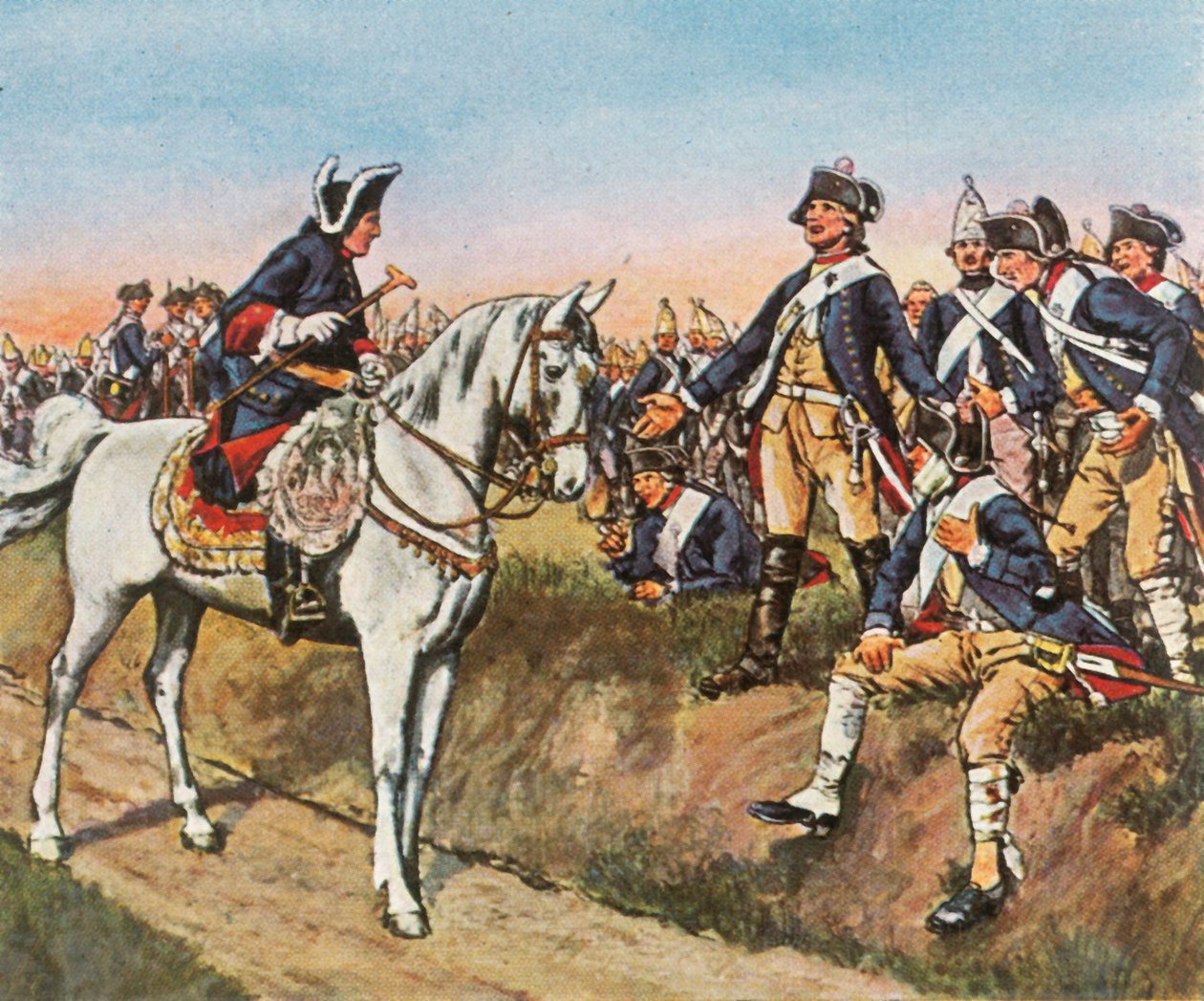 Morgenen efter angrebet ved Hochkirch, 14. oktober 1758, 1936. af Unbekannt