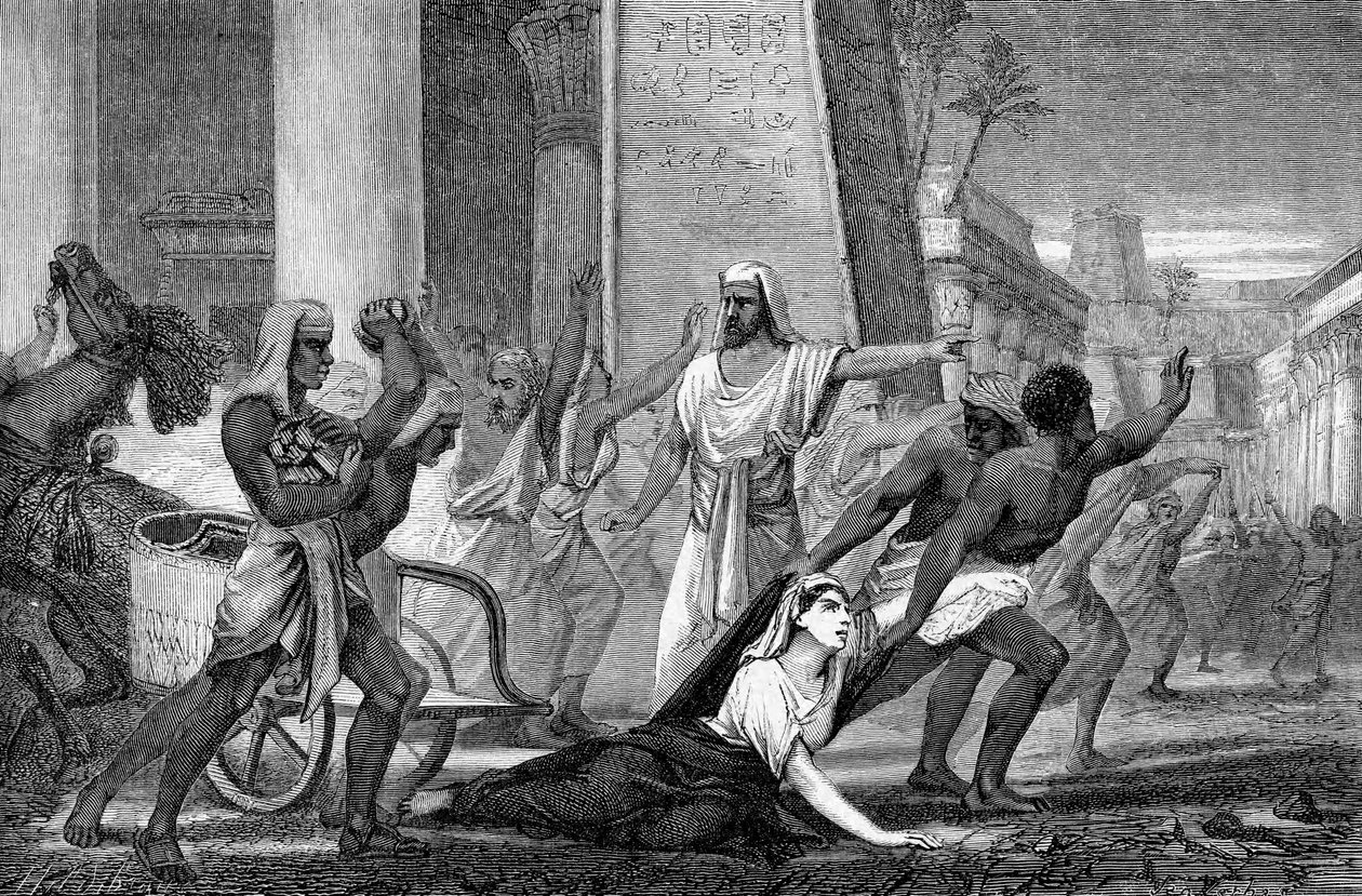 Mordet på Hypatia, nyplatonisk matematiker og filosof, 415 midten af det 19. århundrede af Unbekannt