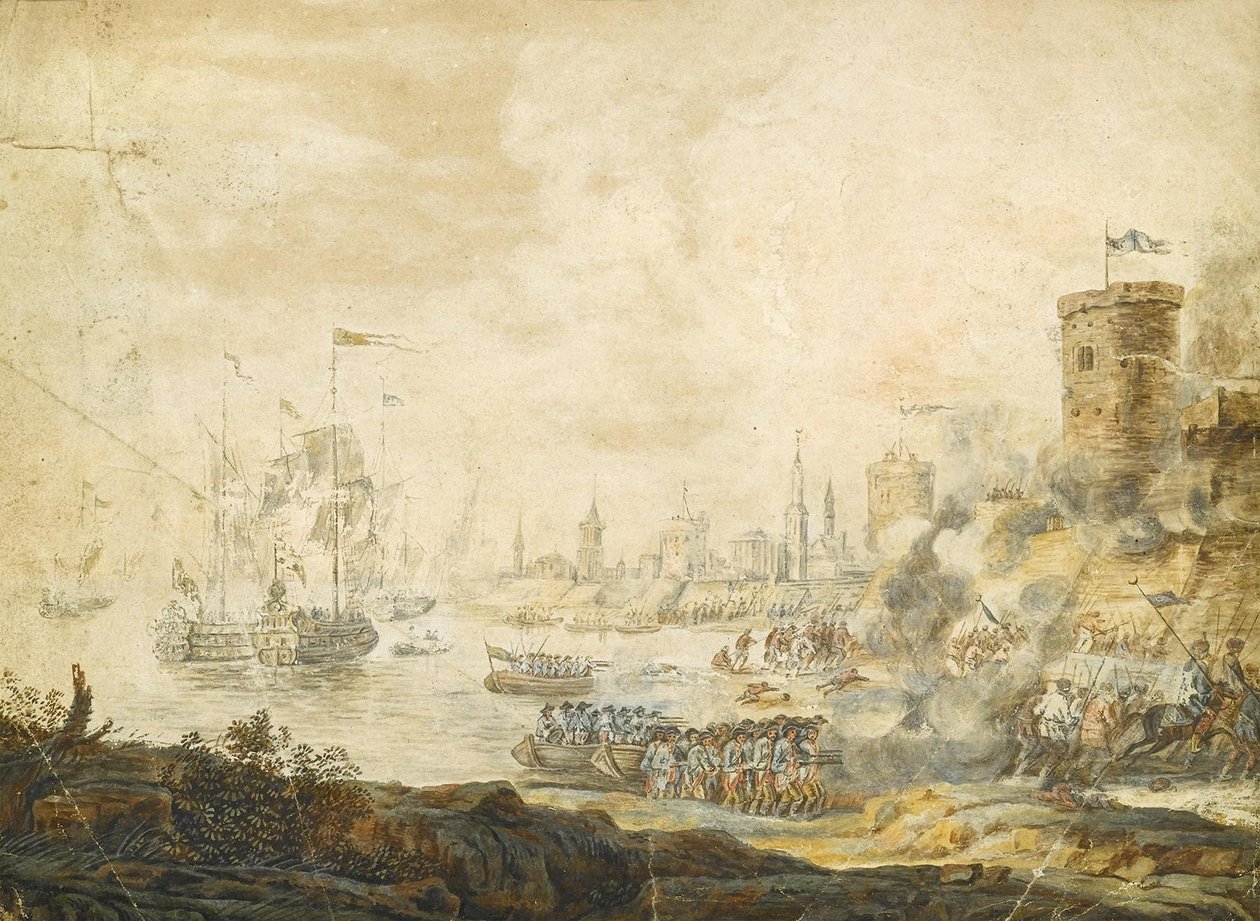 Søslaget ved Chesma den 5. juli 1770, 1700-tallet af Unbekannt