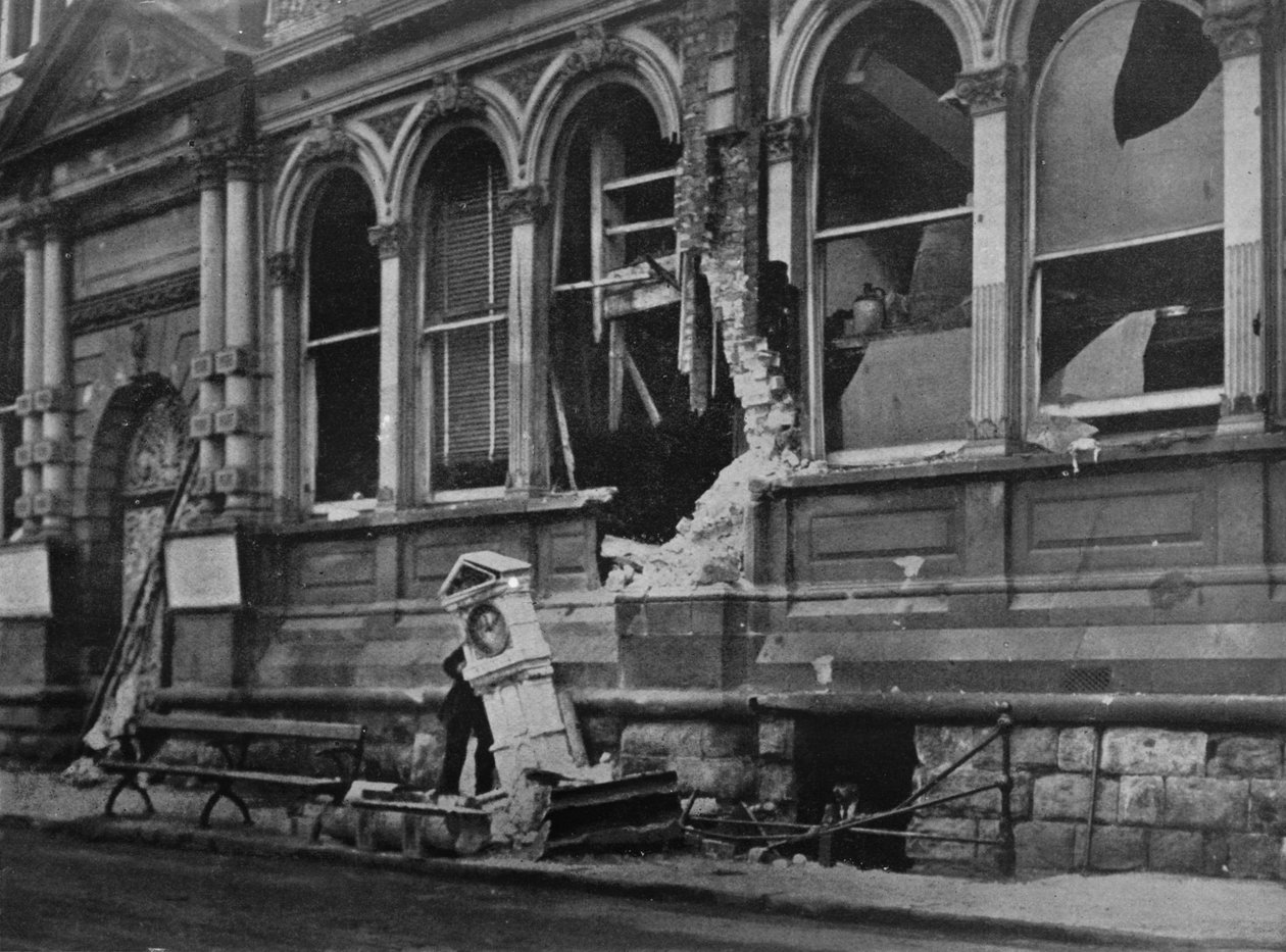 Søangrebet på østkysten, 1914. af Unbekannt
