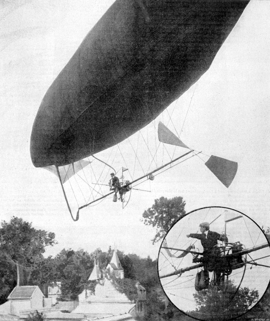 Det nye luftskib af Alberto Santos-Dumont, 30. september 1900 af Unbekannt