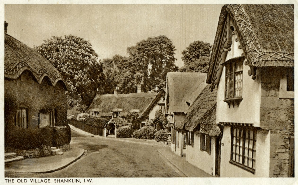 Den gamle landsby, Shanklin, Isle of Wight, 20. århundrede af Unbekannt