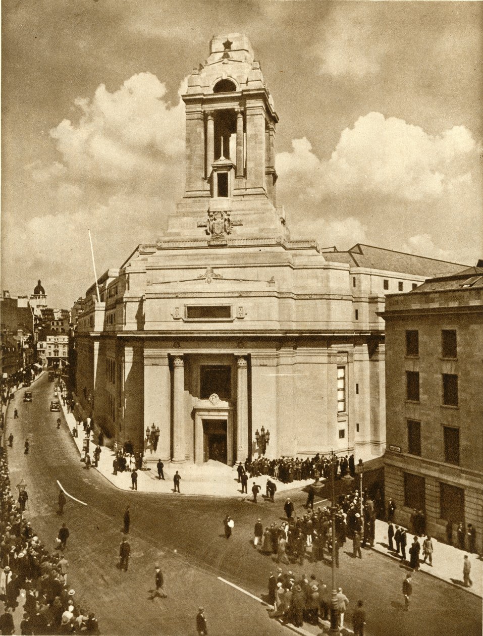 Åbningen af Masonic Peace Memorial, Great Queen Street, London, 19. juli 1933, 1935. af Unbekannt