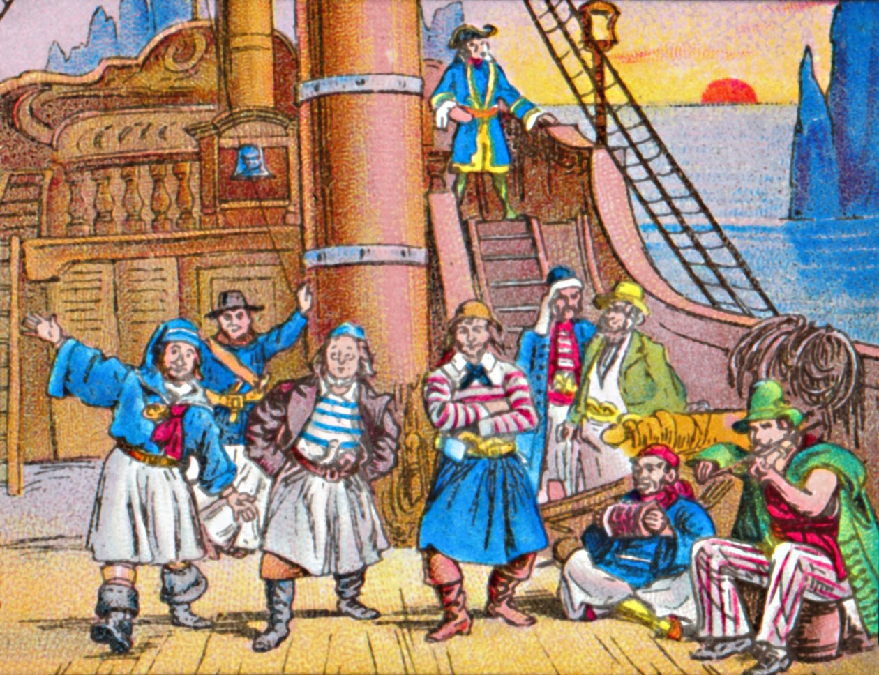 Piraterne derhjemme, c1905. af Unbekannt