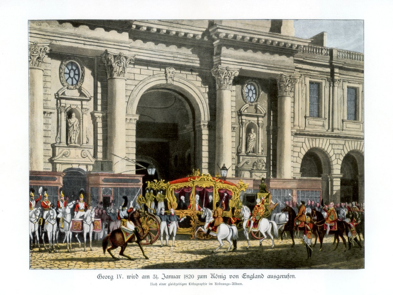 Proklamationen af George IV som konge, 31. januar 1820 1900 af Unbekannt