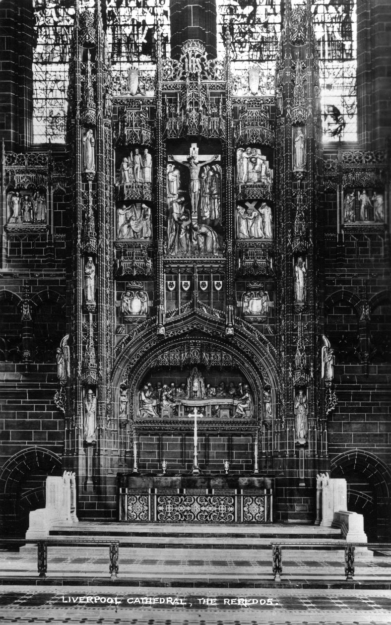 Reredos i Liverpool Cathedral, 20. århundrede af Unbekannt