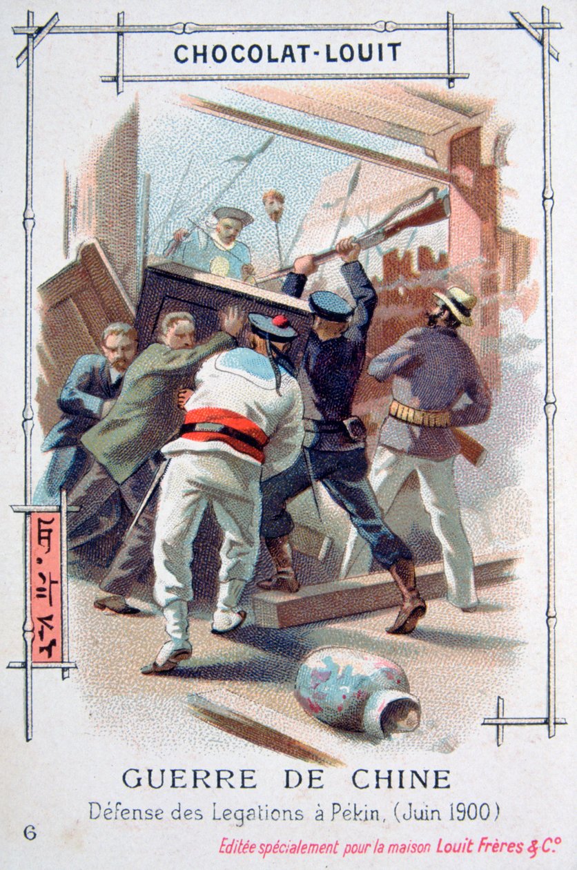Modstanden fra det diplomatiske personale i Peking, Kina, Boxer Rebellion, juni 1900 af Unbekannt