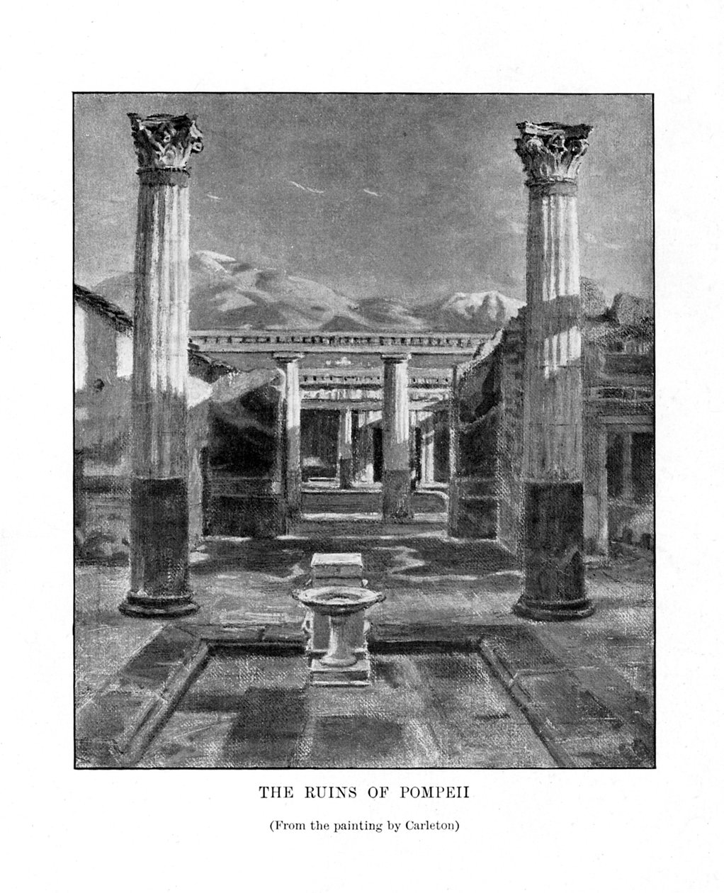 Ruinerne af Pompeji, Italien, 1800-tallet af Unbekannt