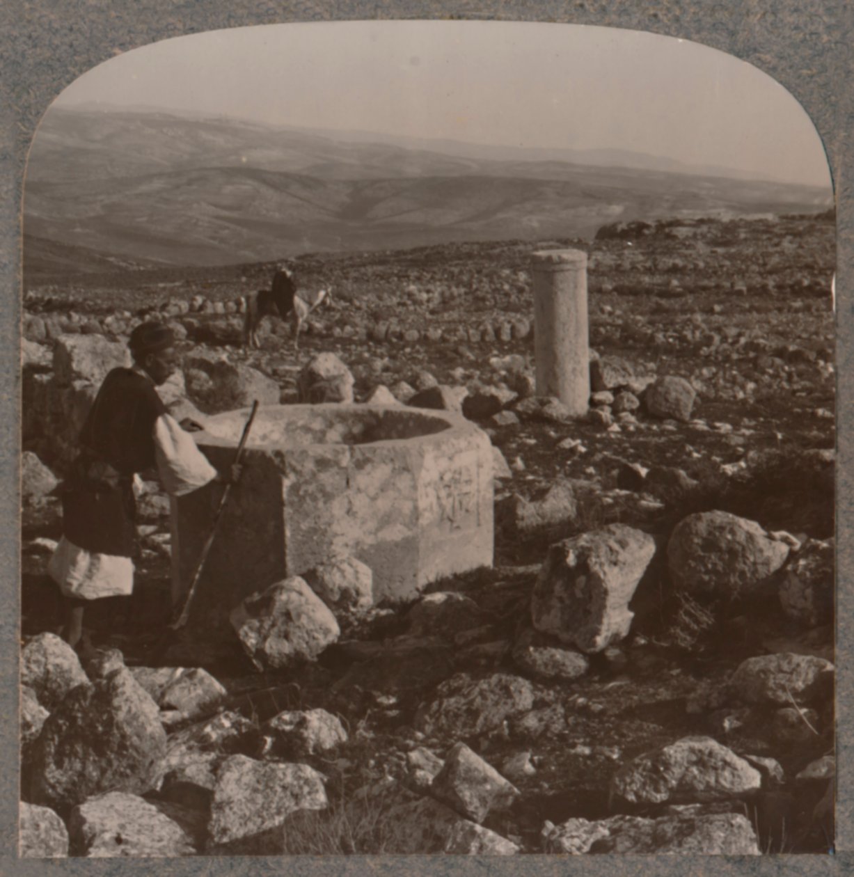 Ruinerne af Tekoa, c1900 af Unbekannt