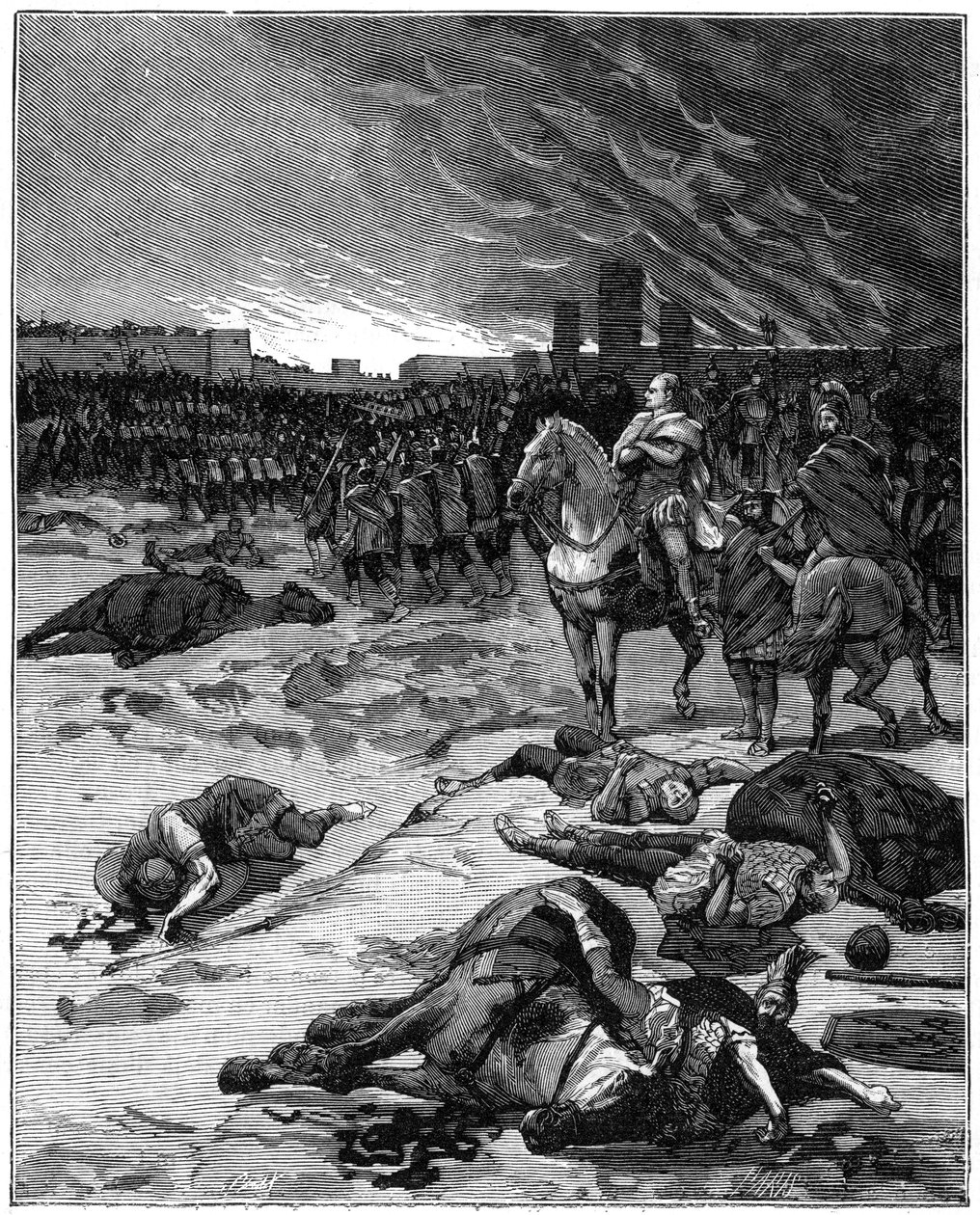 Plyndringen af Rom af vandalerne, 455 1882-1884 af Unbekannt