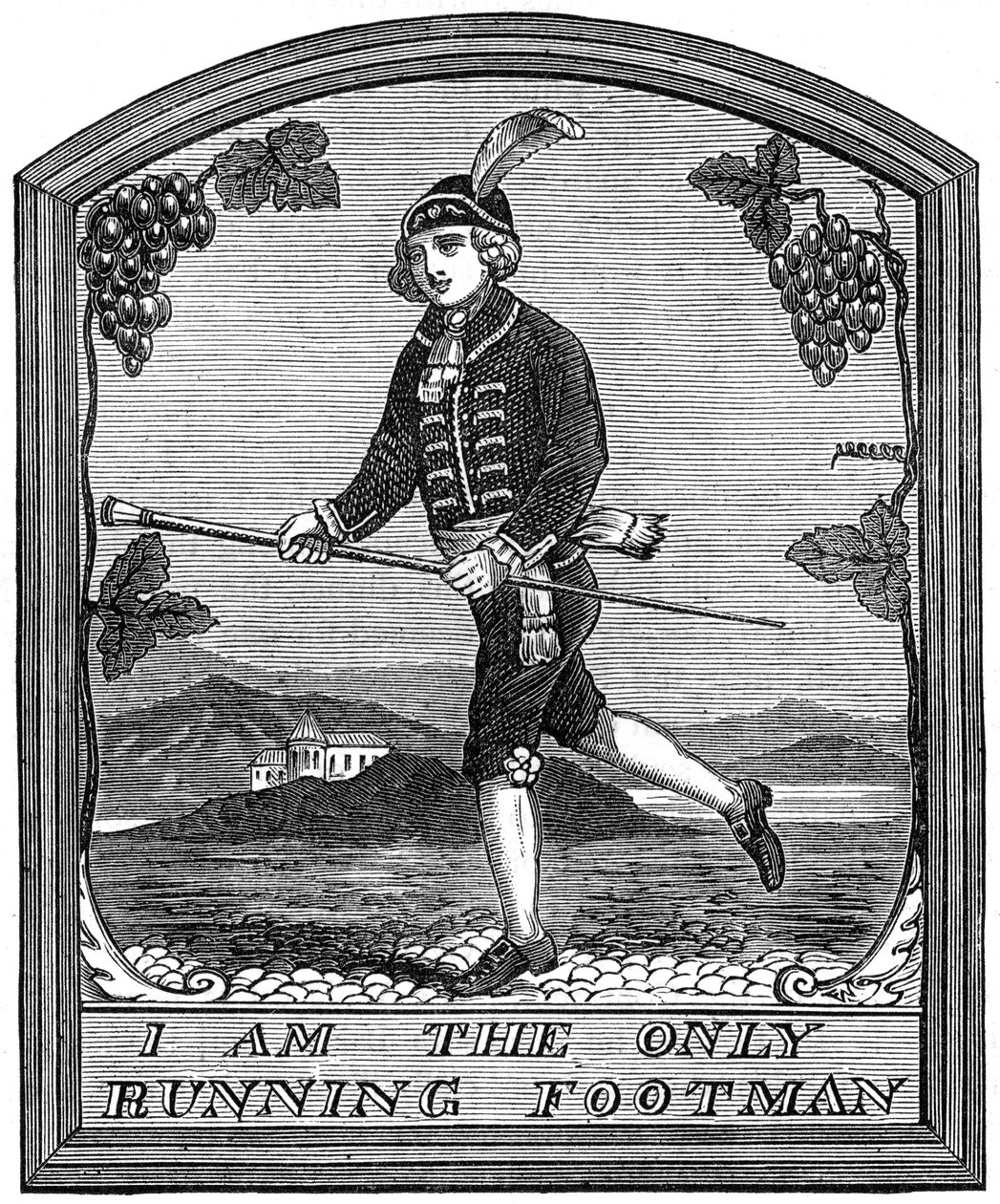 Tegnet af The Running Footman, London, 1891 af Unbekannt