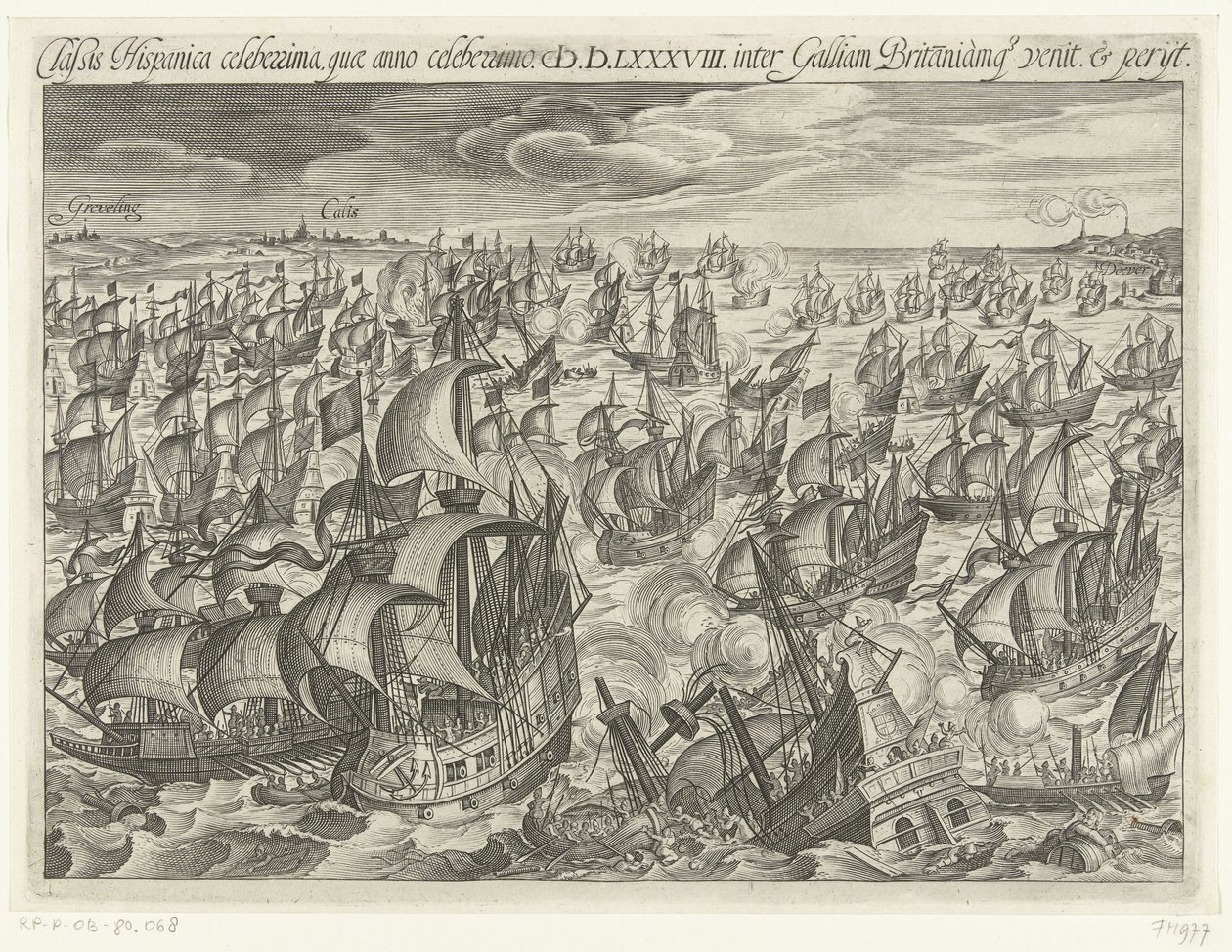 Den spanske armadas forlis i 1588, 1601 af Unbekannt