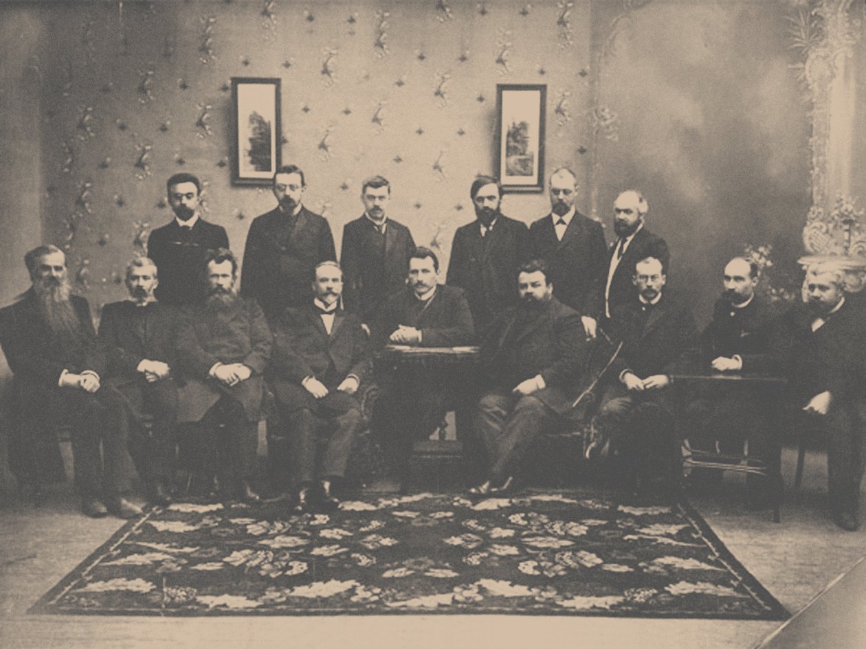 Mødet i det konstitutionelle demokratiske parti, 1907 af Unbekannt