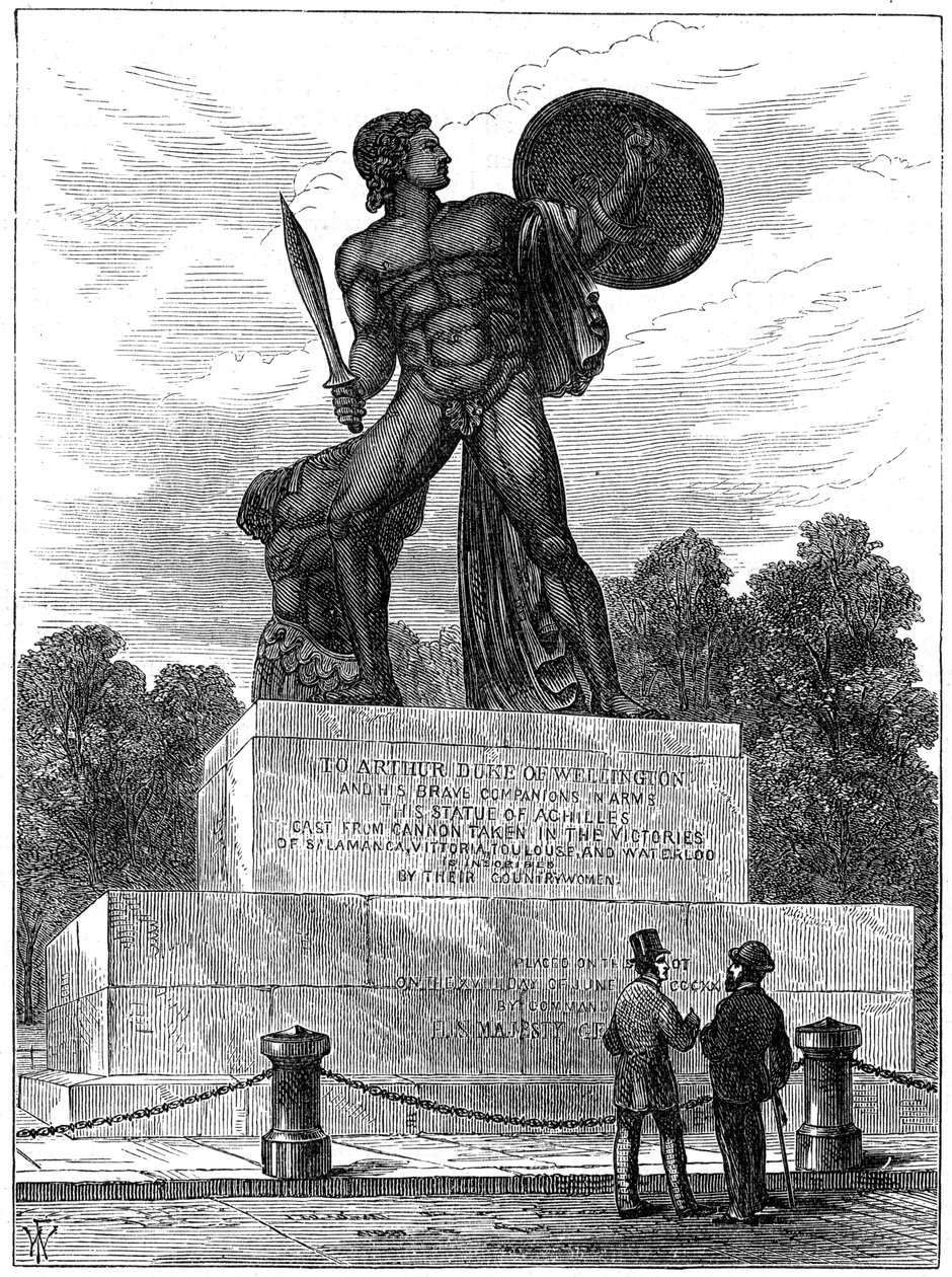 Statuen af Achilleus, London, 1891 af Unbekannt