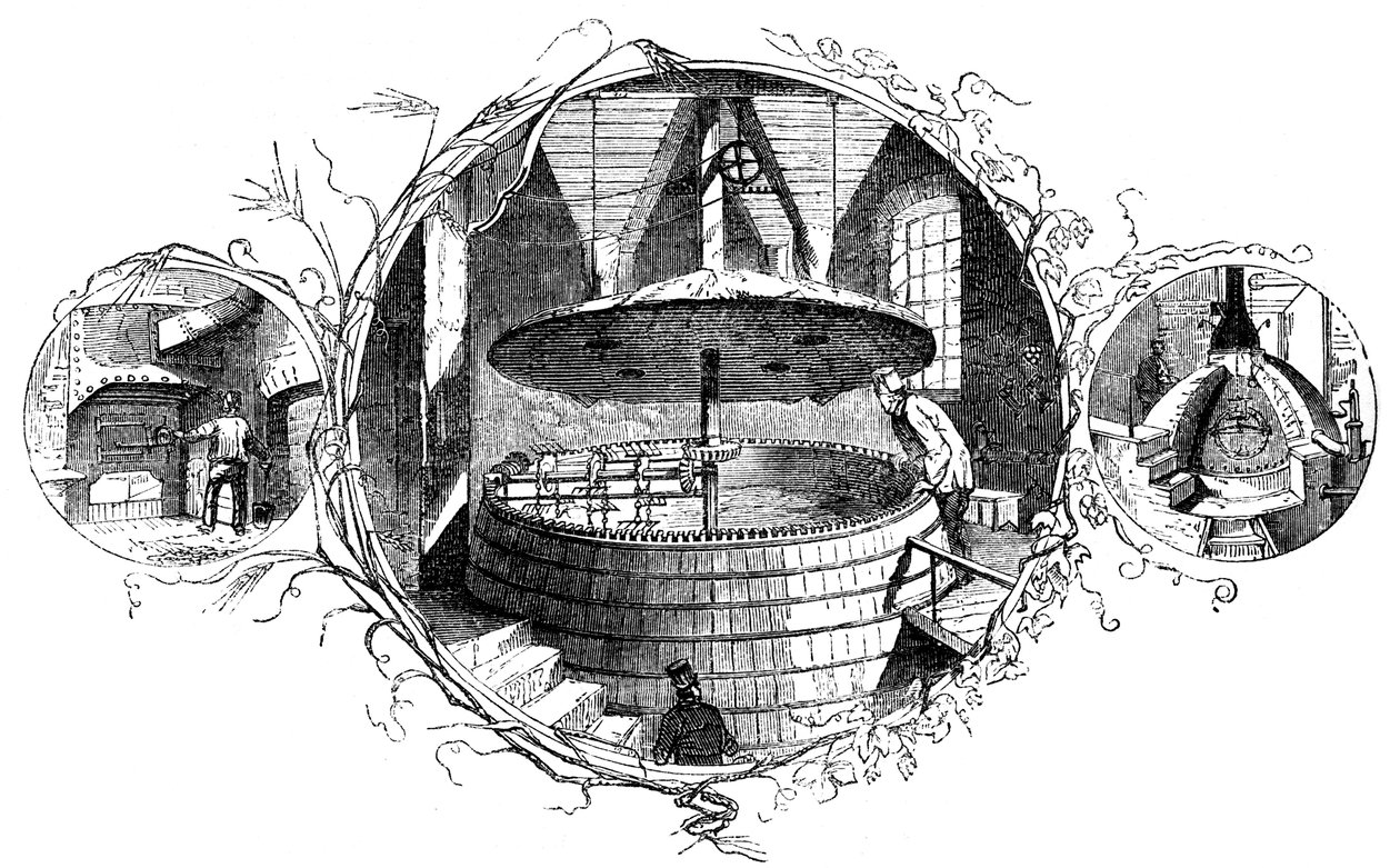 Stokke-hullet, mæsketunnen og kobberet, 1886 af Unbekannt