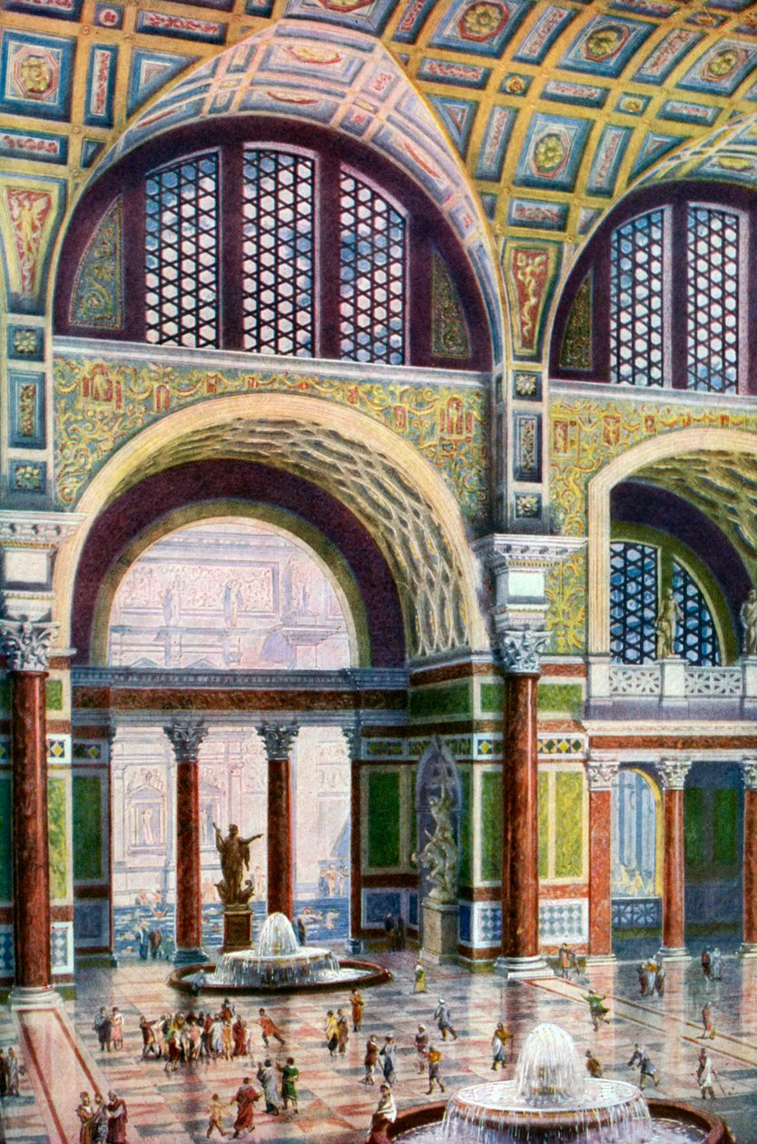 Tepidarium i Caracalla-badene, Rom, Italien, 1933-1934 af Unbekannt