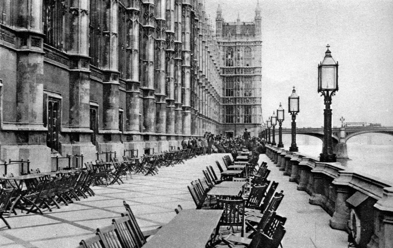 Terrassen i House of Commons, London, 1926-1927 af Unbekannt