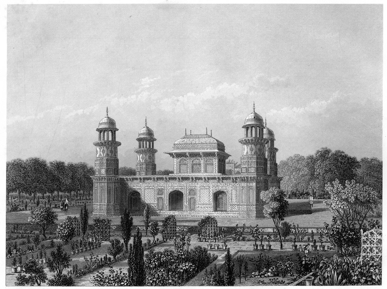 Itimad-Ud-Daulas grav, Agra, Indien, c1860 af Unbekannt