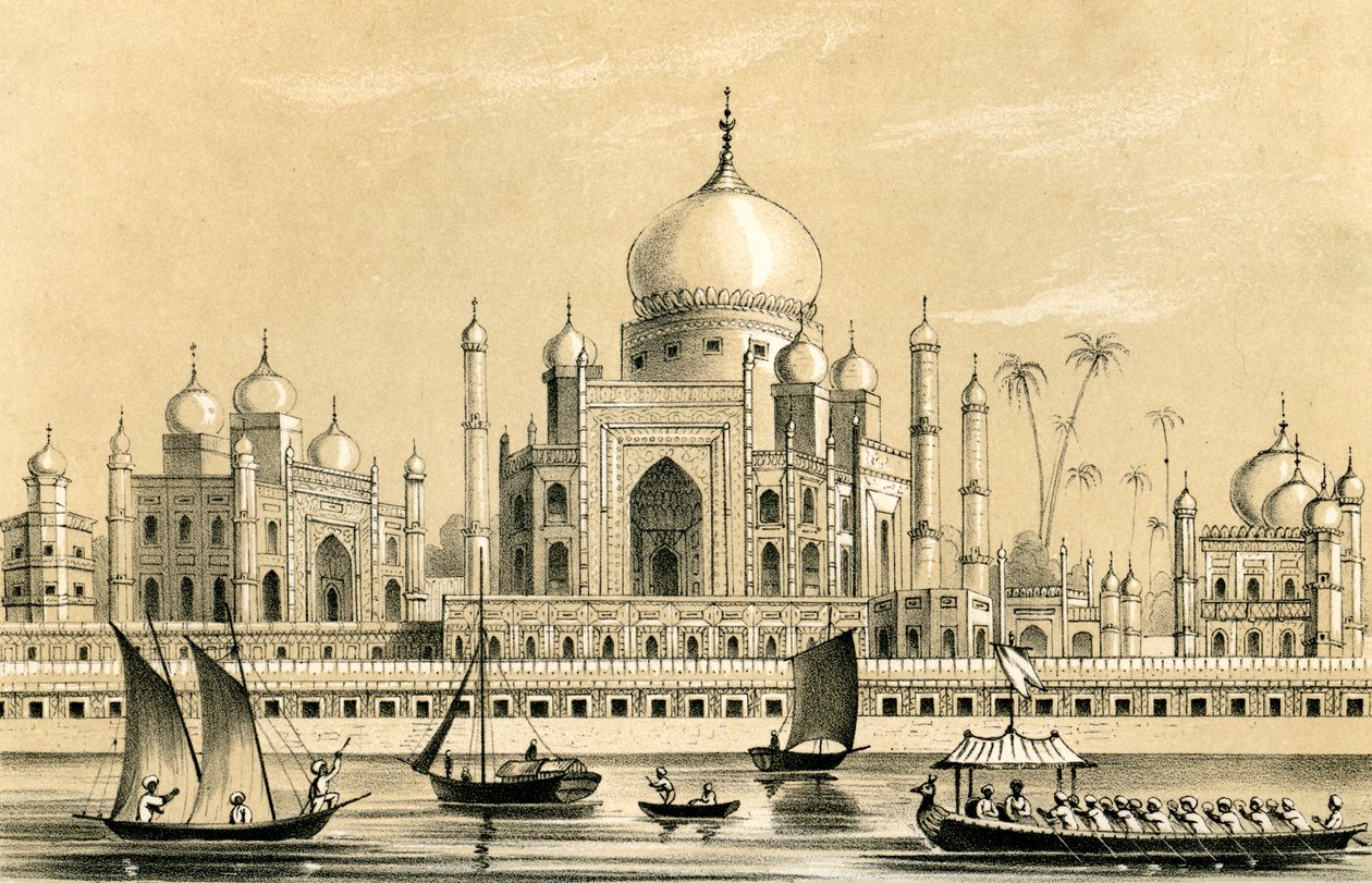 Graven til den foretrukne sultan af Akbar Khan i Agra, 1847 af Unbekannt