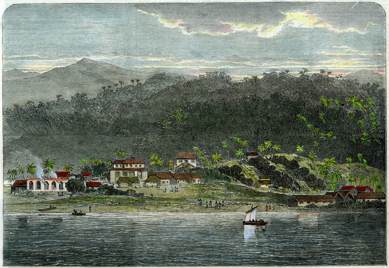 Byen Morant, Morant Bay, Jamaica, c1880 af Unbekannt