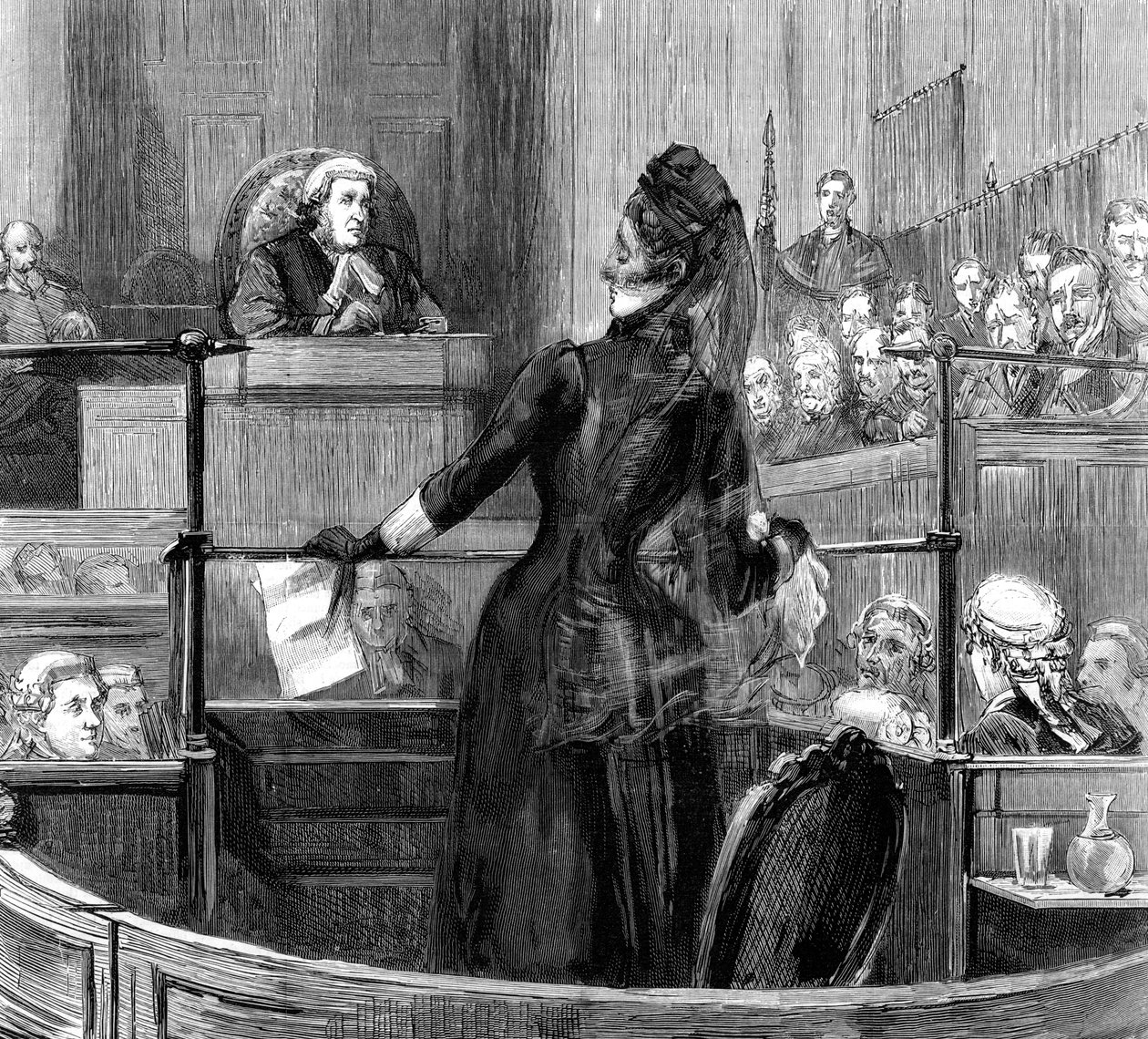 Retssagen mod fru Maybrick i Liverpool, 1889 af Unbekannt