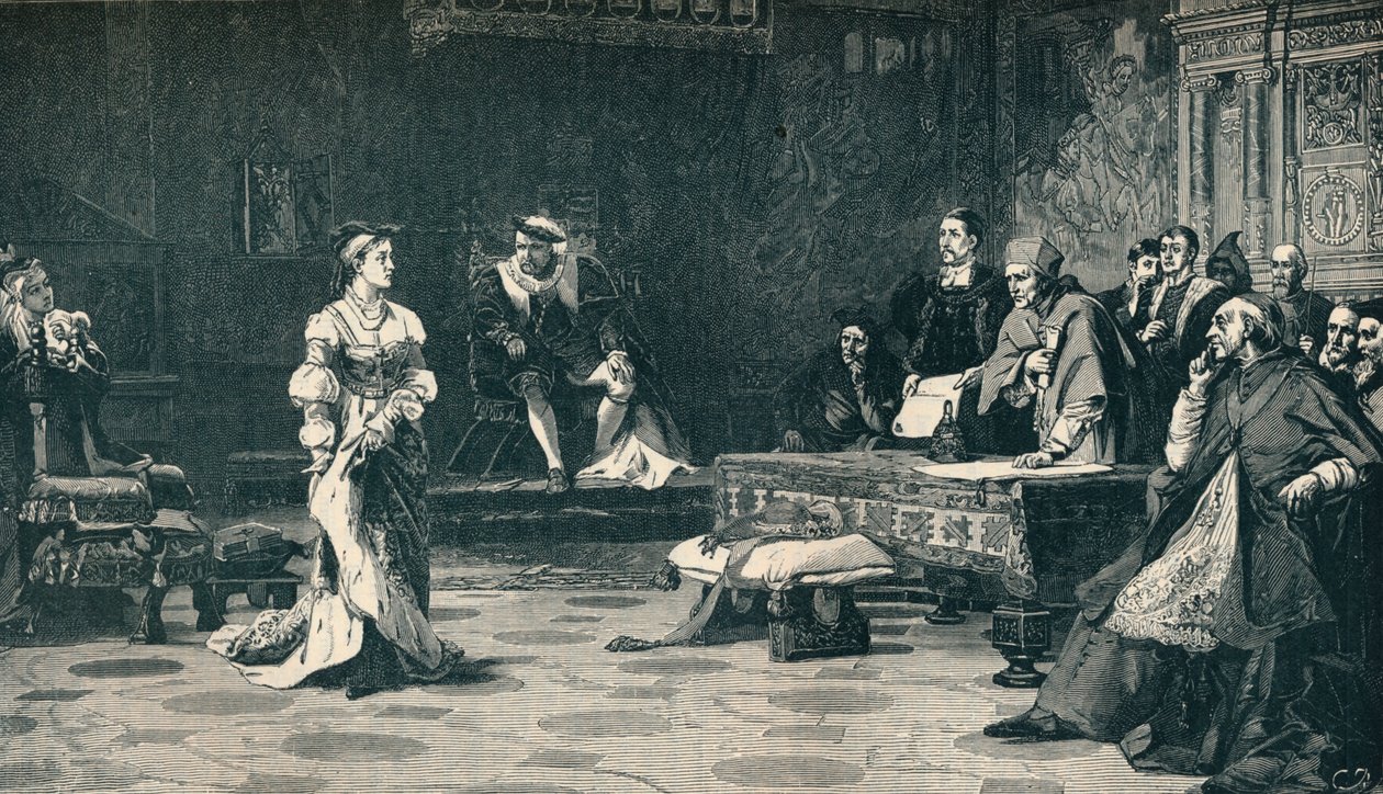 Retssagen mod dronning Catherine, 1529 1905. af Unbekannt
