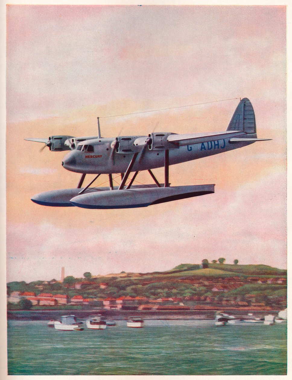 Den øverste komponent af Short-Mayo Composite Aircraft Mercury, c1929 c1937 af Unbekannt