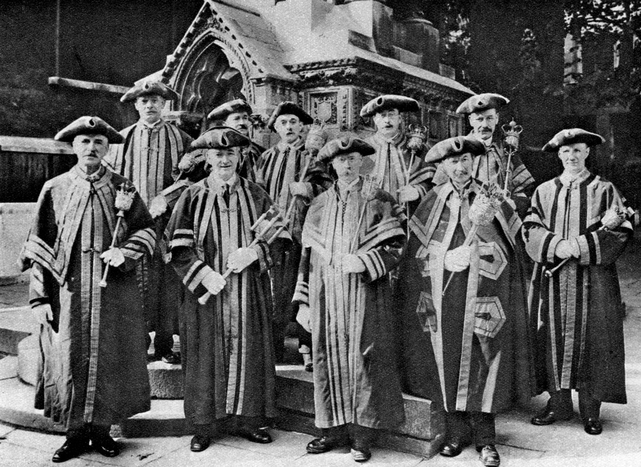 Ward beadles, Guildhall, London, 1926-1927 af Unbekannt