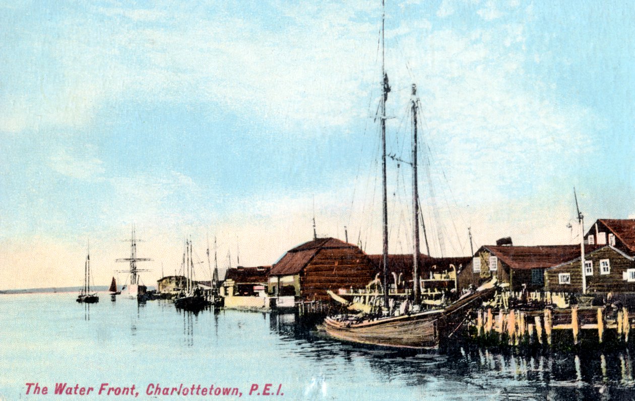 Havnefronten, Charlottetown, Prince Edward Island, Canada, omkring 1900-tallet af Unbekannt