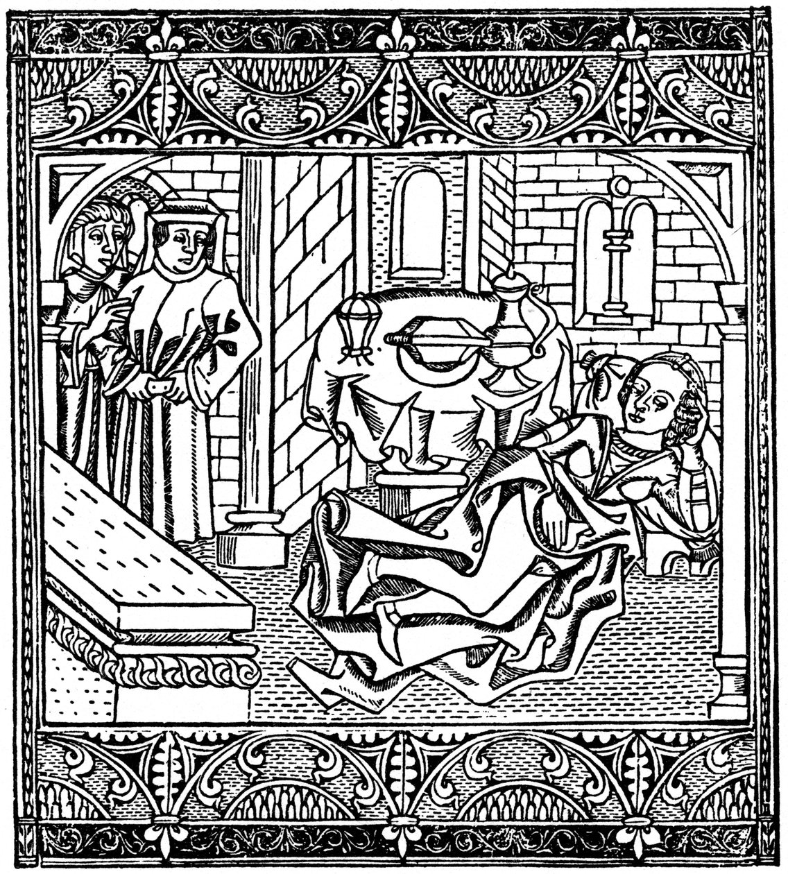 Hustruen til Xanthus sover, 1485 1964 af Unbekannt
