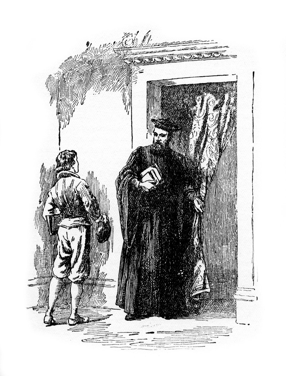 Den unge Galileo og Ostilio Ricci, det 20. århundrede af Unbekannt