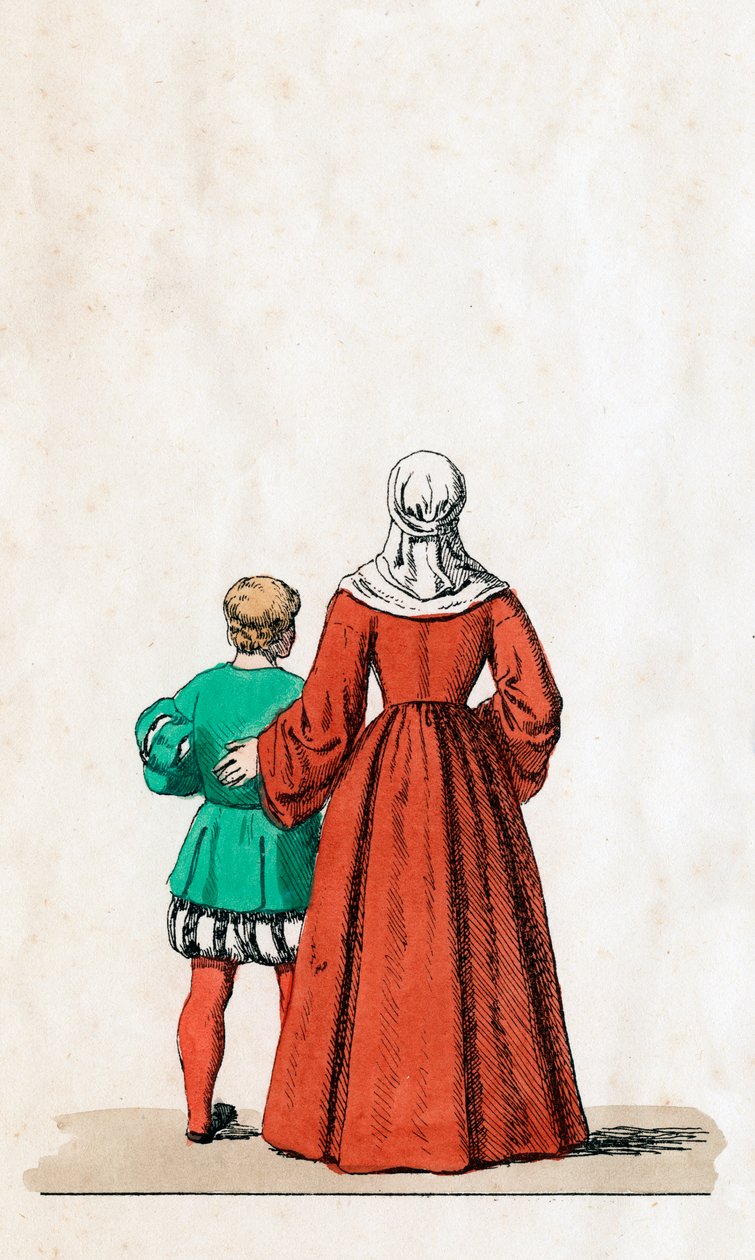 Teaterkostumedesign til Shakespeares skuespil, Henry VIII, 1800-tallet af Unbekannt