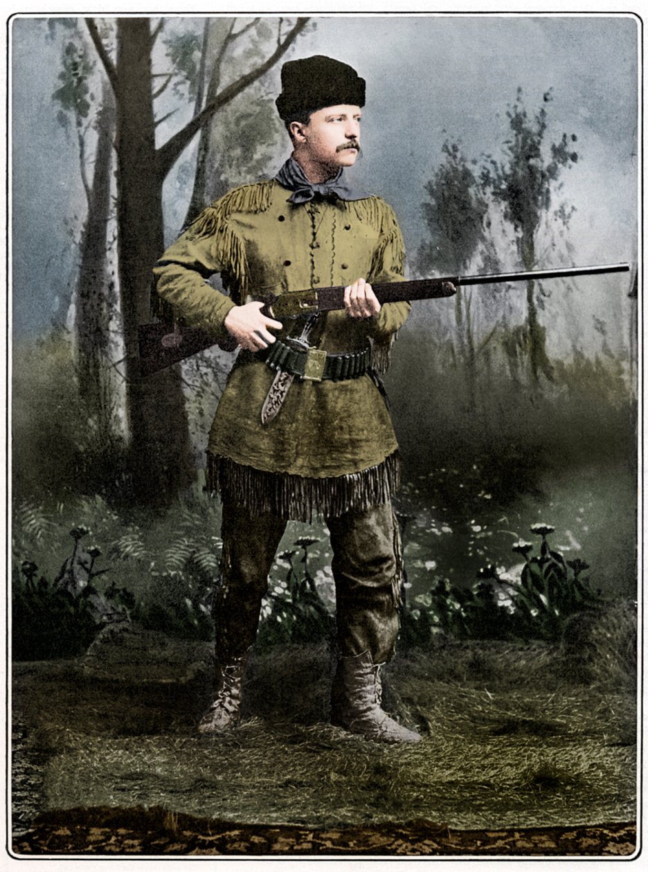 Theodore Roosevelt, amerikansk soldat og politiker, c1898 af Unbekannt