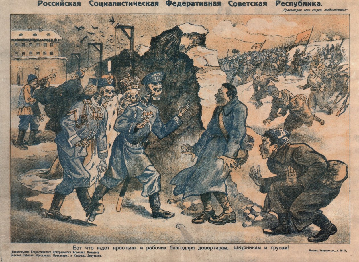Dette er, hvad der venter bønder og arbejdere på grund af desertørernes, selvsøgendes og kujoners aktiviteter, 1918-1919 af Unbekannt