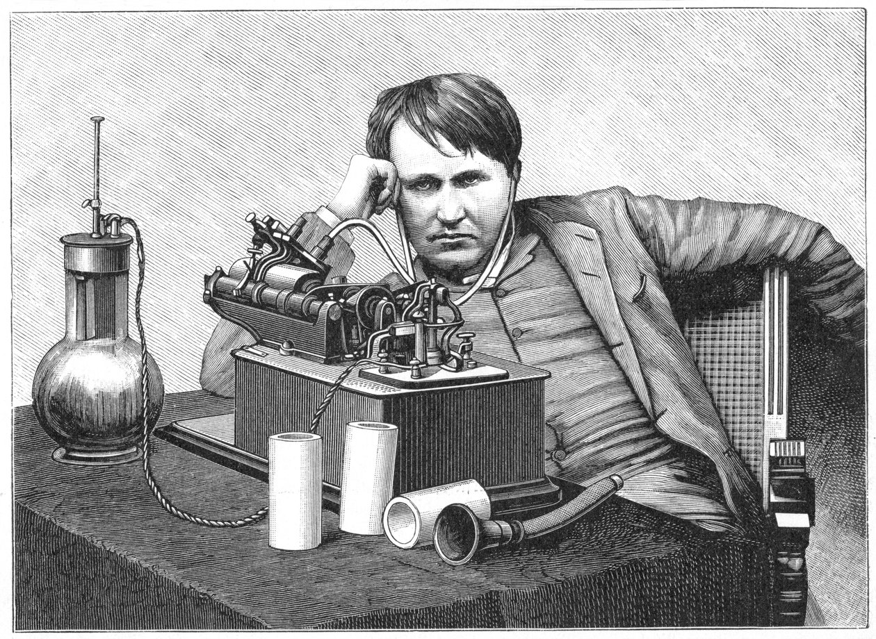 Thomas Alva Edison, 1888 af Unbekannt
