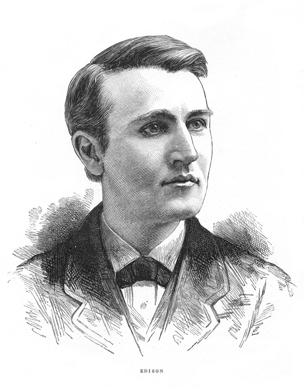Thomas Alva Edison, amerikansk opfinder, c1879 af Unbekannt