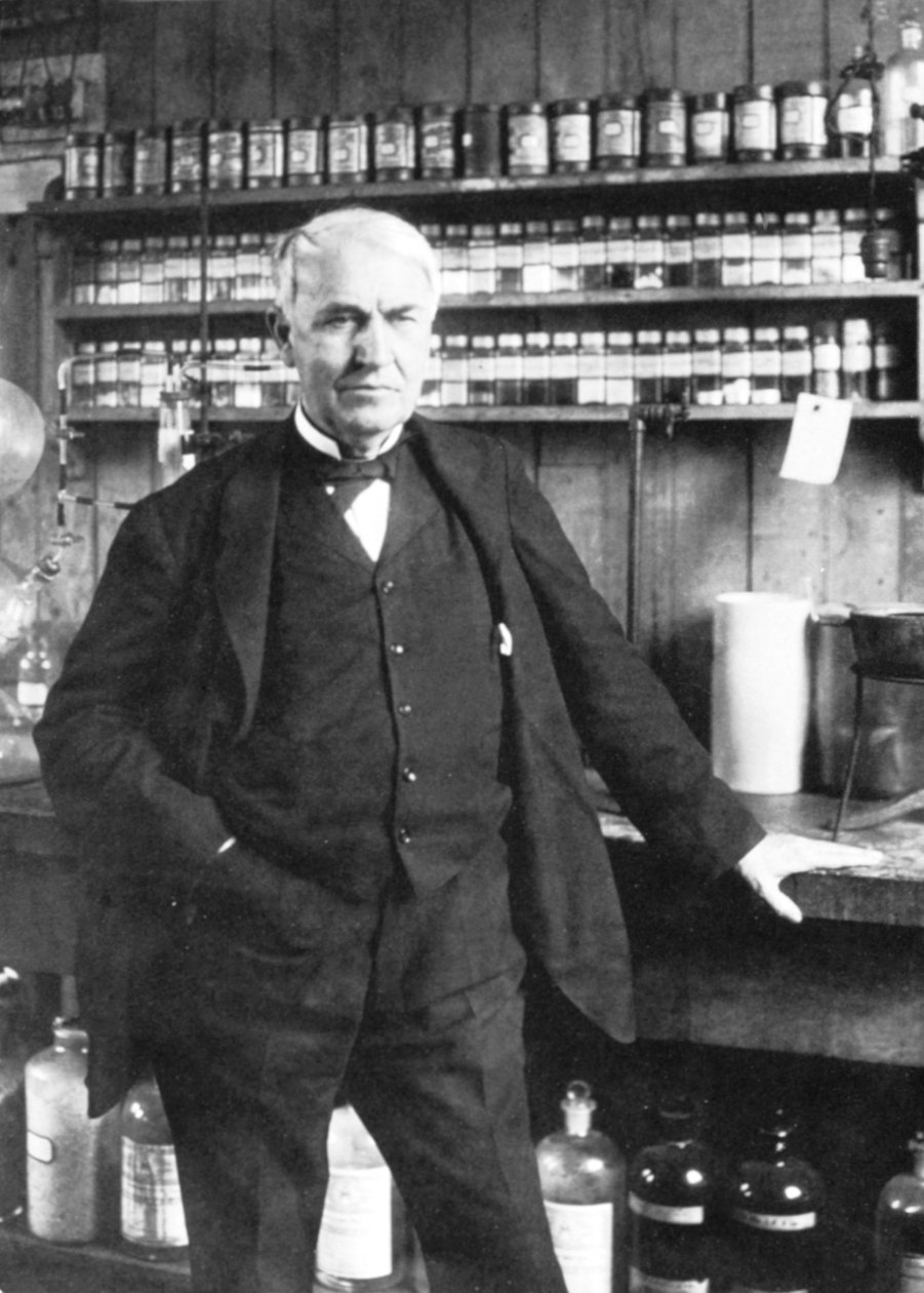 Thomas Alva Edison i Menlo Park, slutningen af 1880