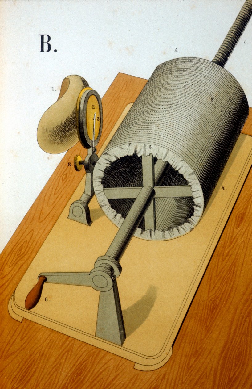 Thomas Alva Edisons første fonograf, 1878 af Unbekannt