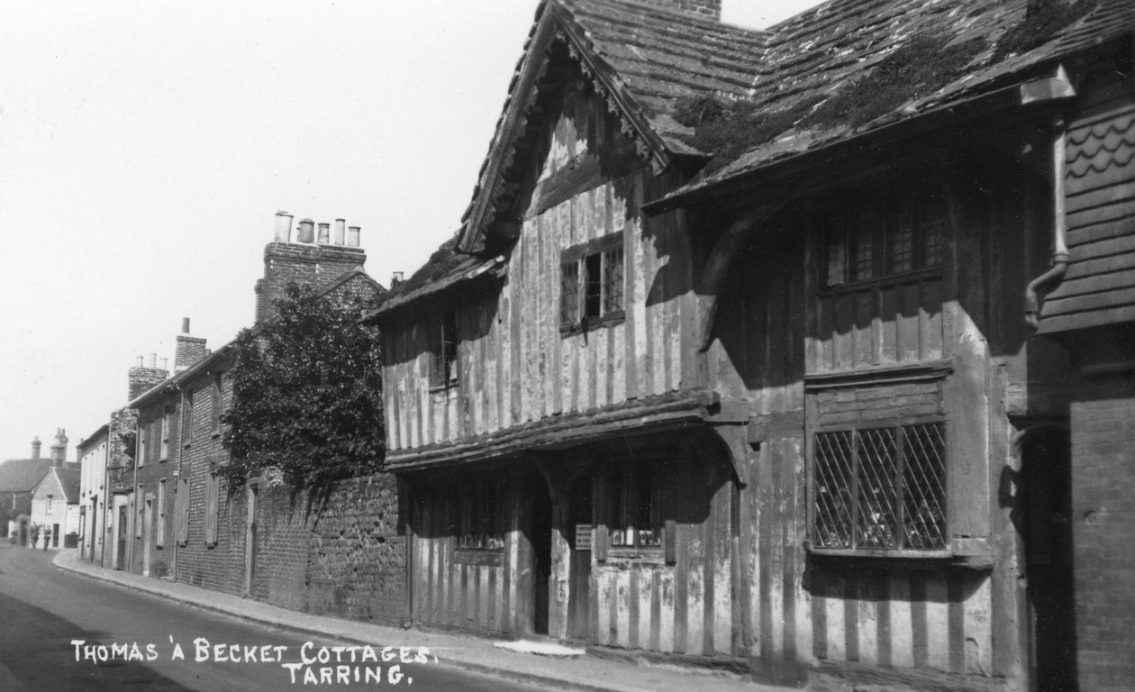 Thomas Becket hytter, Tarring, Worthing, West Sussex, c1900-c1920s af Unbekannt