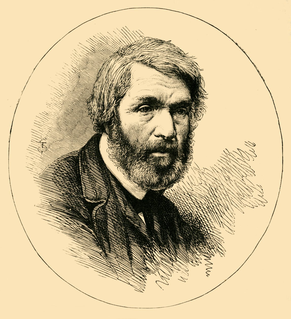Thomas Carlyle, c1876. af Unbekannt