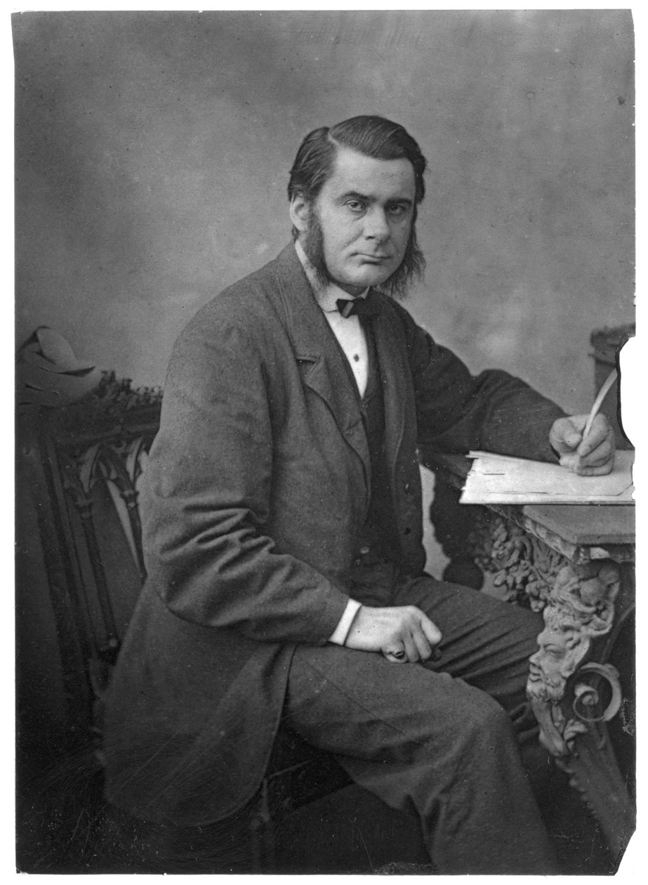 Thomas Henry Huxley, britisk biolog, 1866 af Unbekannt
