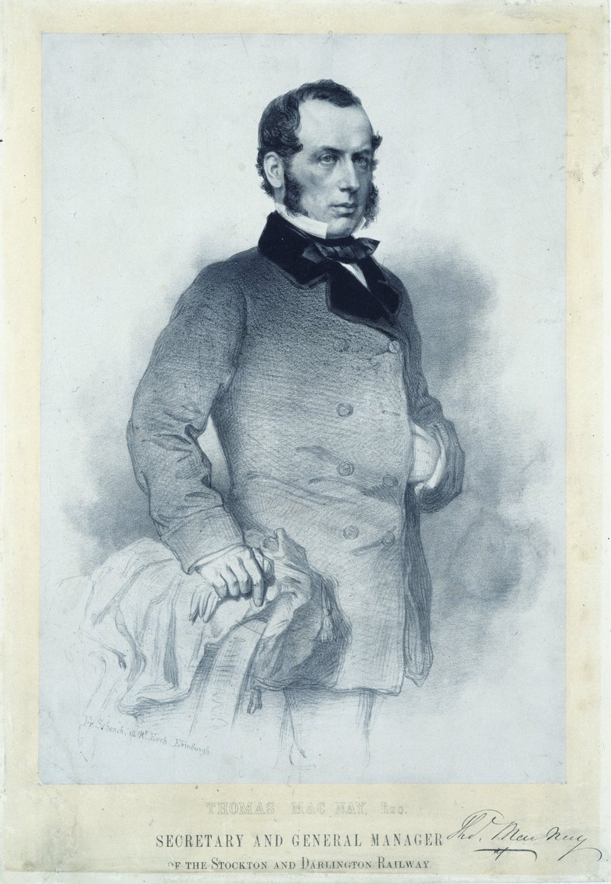 Thomas MacNay, jernbanesekretær og generaldirektør af Unbekannt