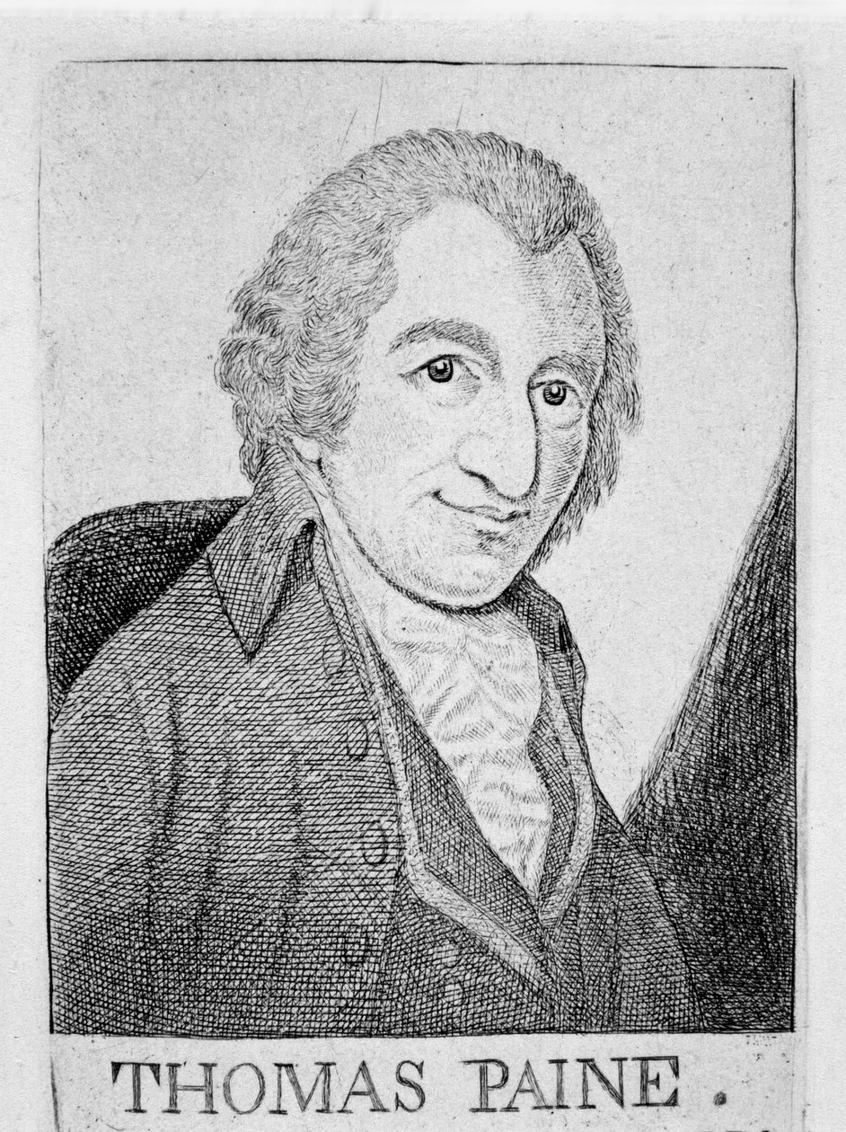 Thomas Paine, engelskfødt amerikansk revolutionær, forfatter og filosof, c1790 af Unbekannt