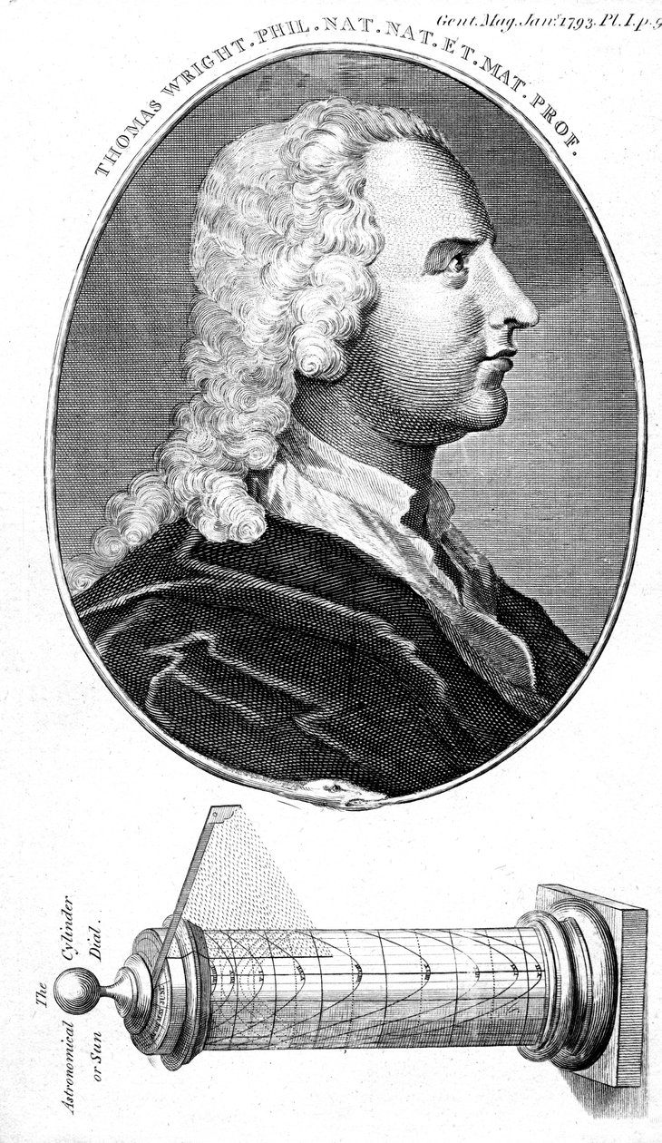 Thomas Wright, engelsk astronom, videnskabelig instrumentmager og lærer, 1793 af Unbekannt