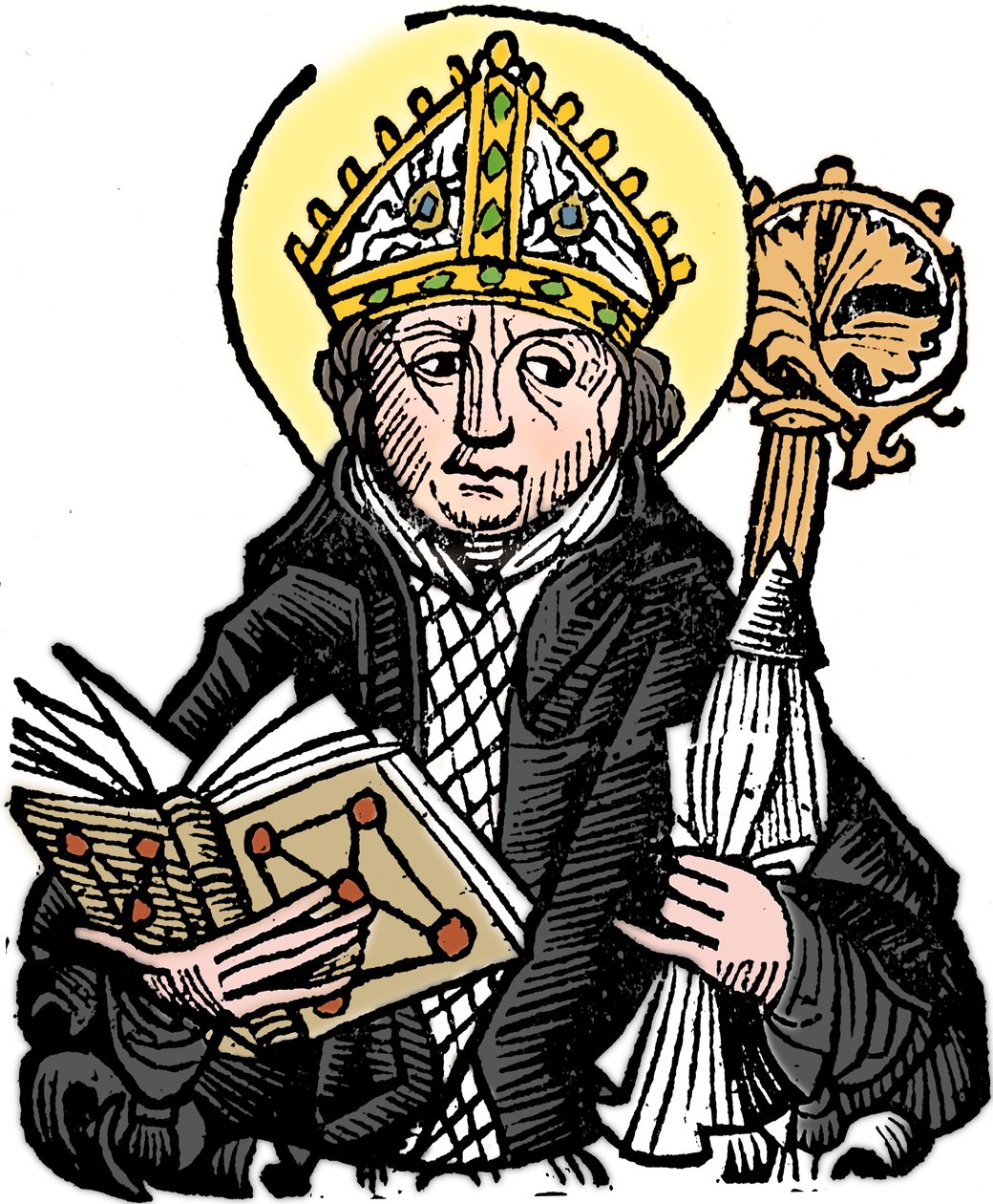 Thomas a Becket 1118-1170, engelsk kirkemand, helgen og martyr, 1493 af Unbekannt
